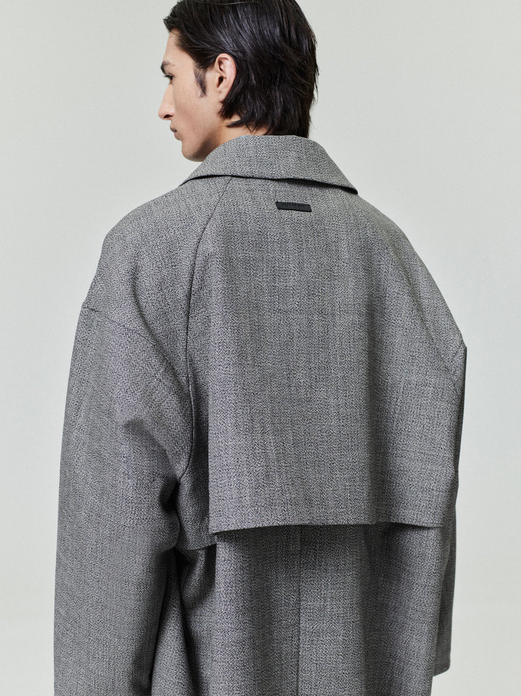 Mouline Wool Relaxed Trench Coat