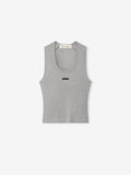 Womens Rib Knit Fitted Tank