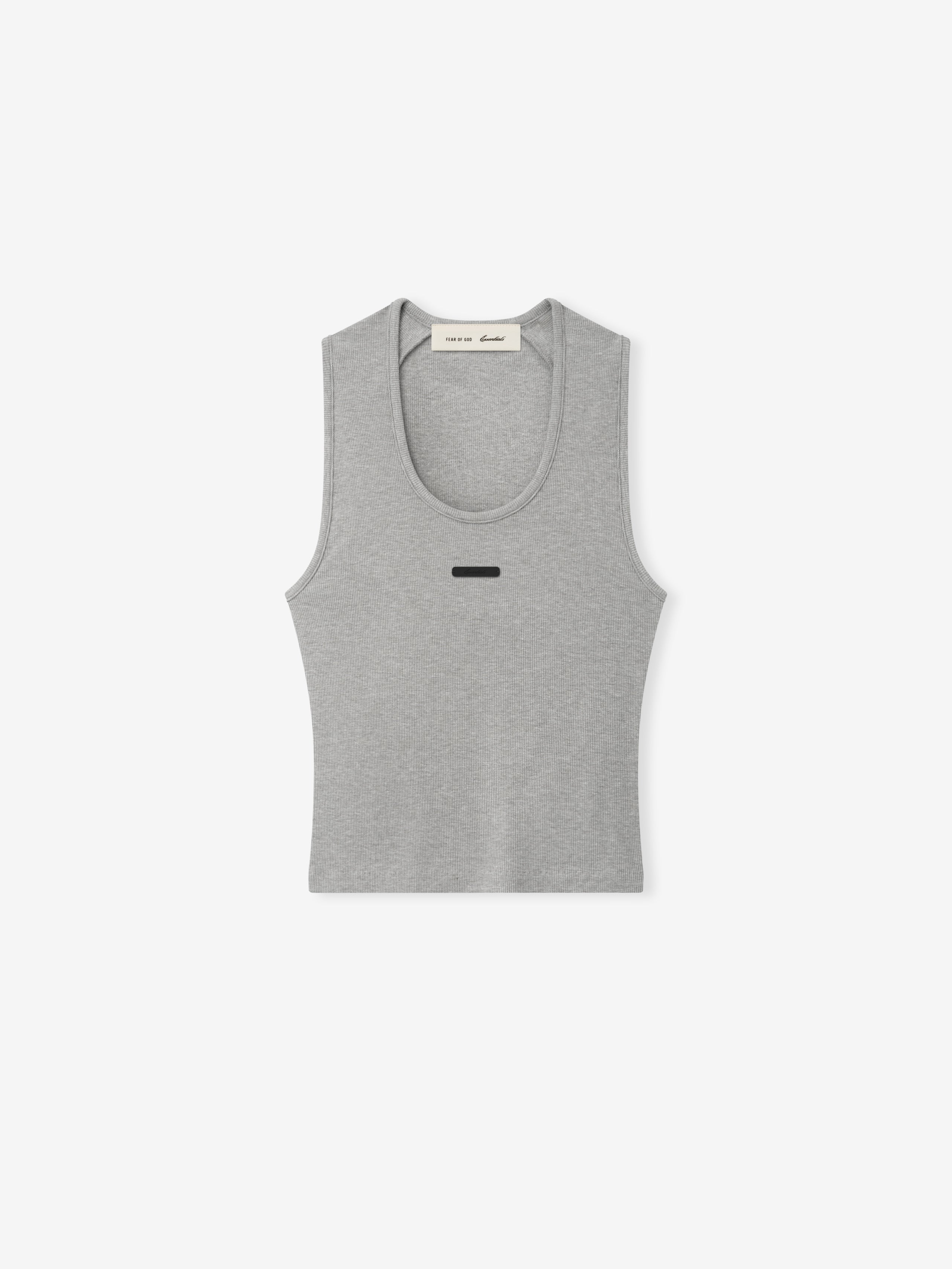 Womens Rib Knit Fitted Tank