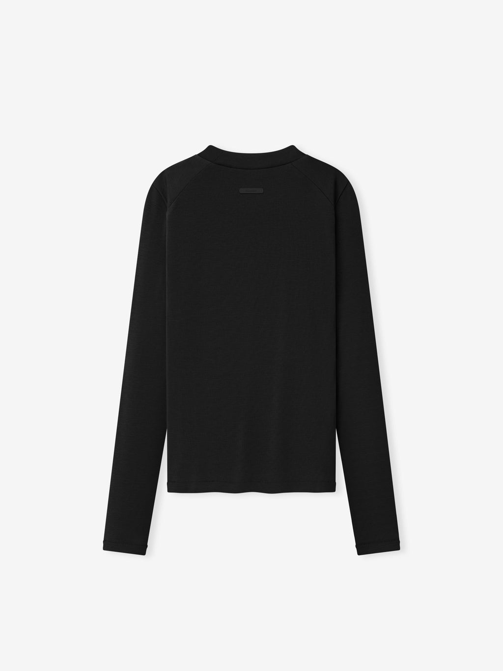 Womens Rib Fitted Long Sleeve Tee