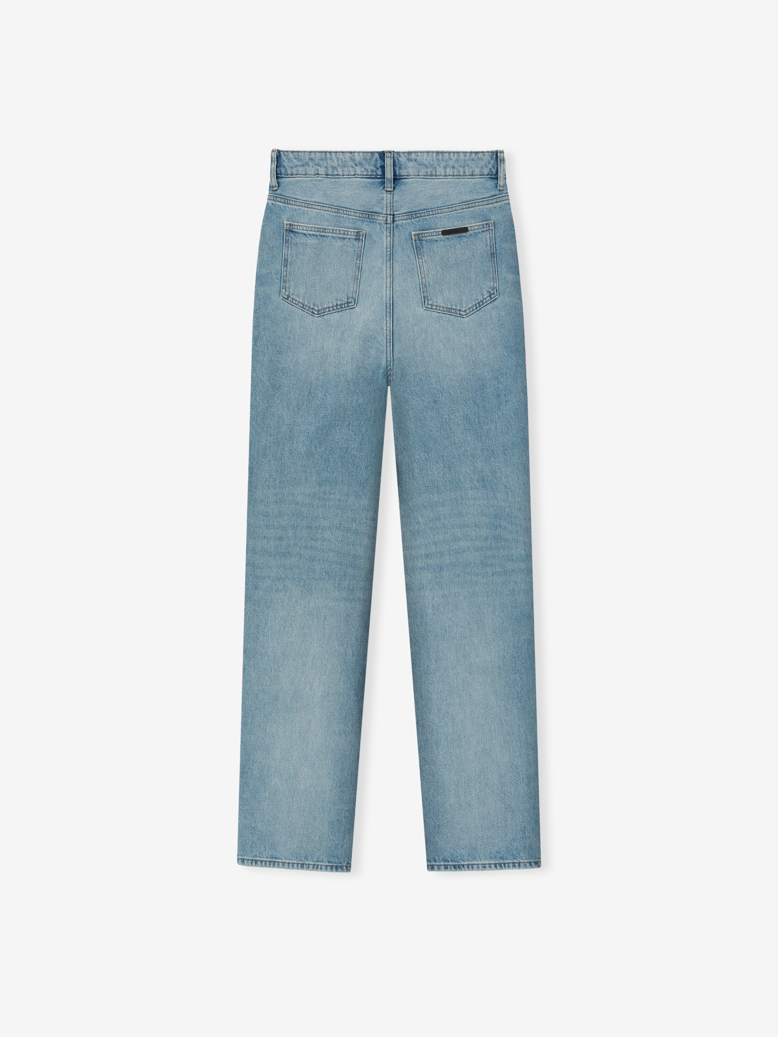 Womens Denim Straight Leg Jeans