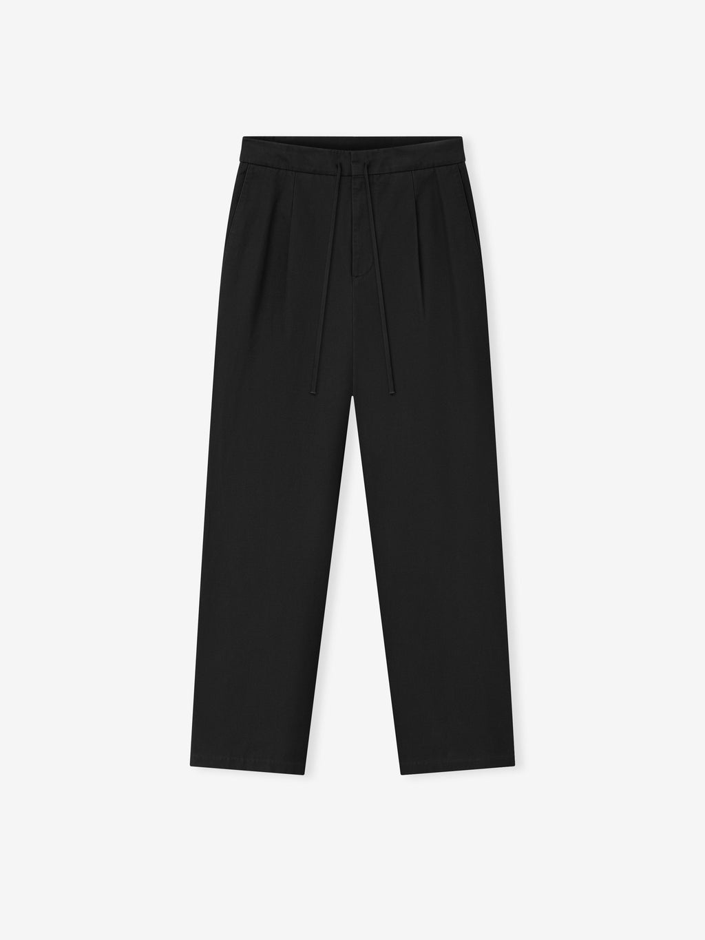 Cotton Canvas Pleat Front Pant