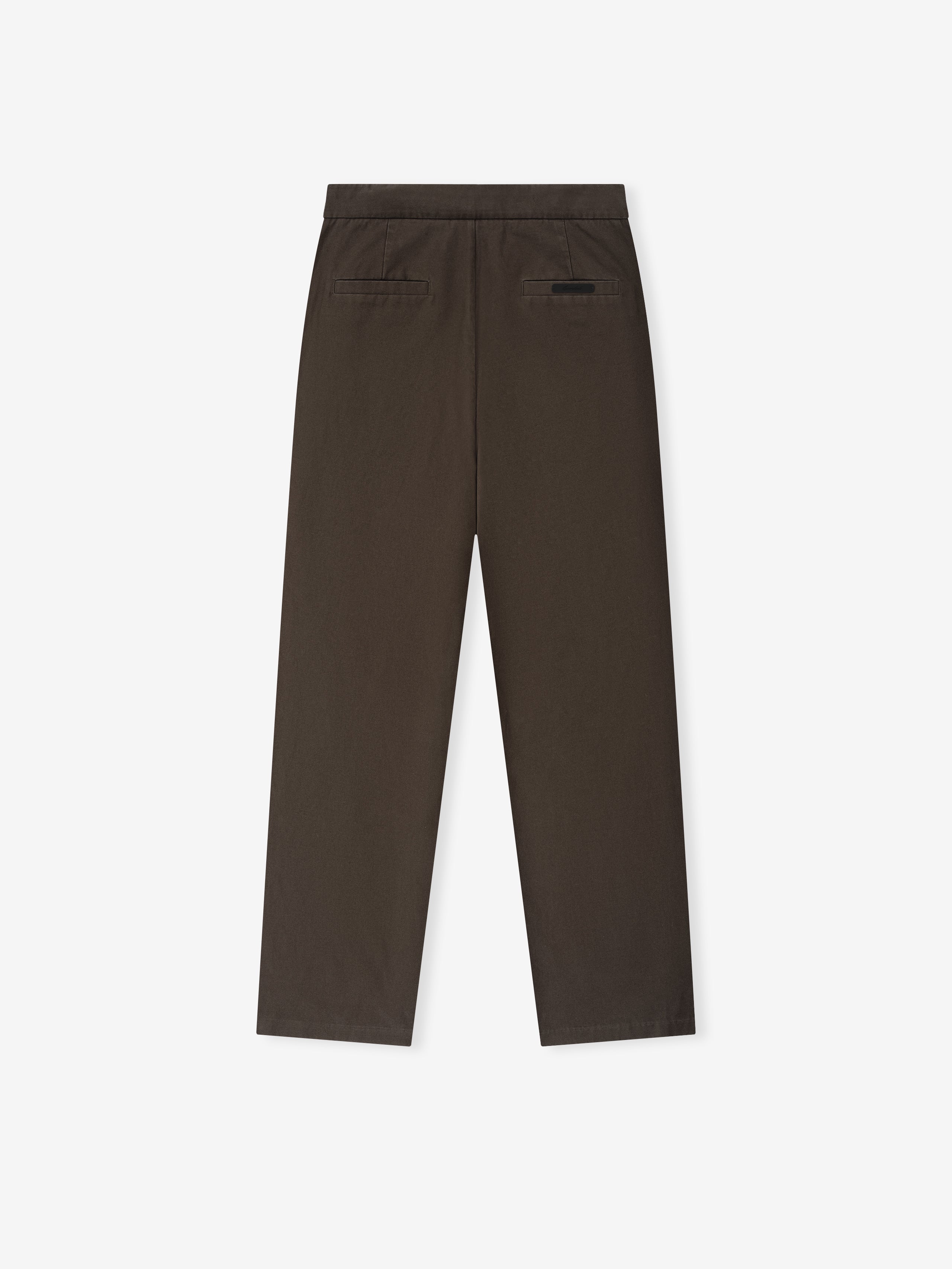 Cotton Canvas Pleat Front Pant