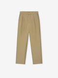 Cotton Canvas Pleat Front Pant