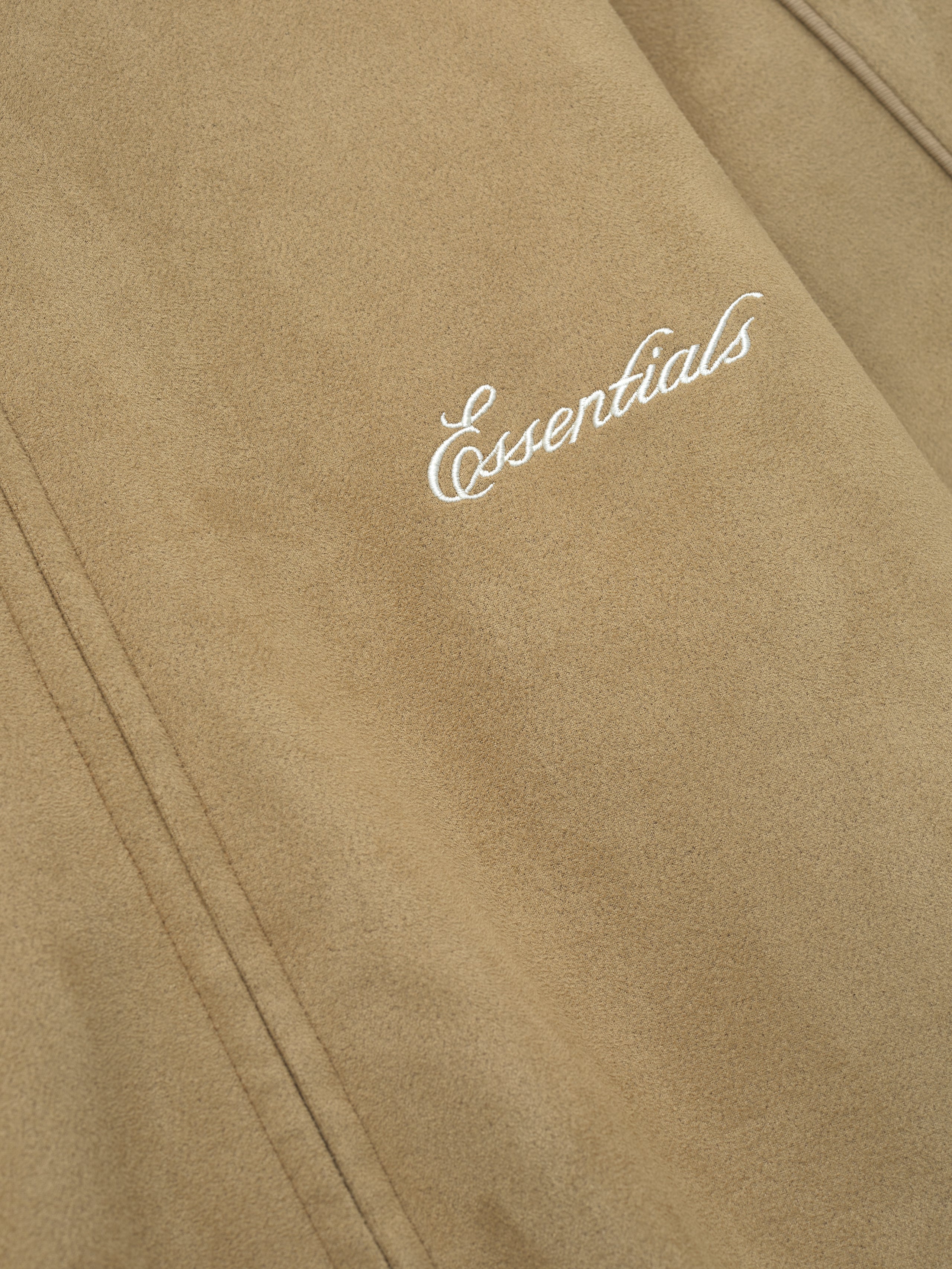 Womens Suede Fleece Signature Vintage Track Jacket