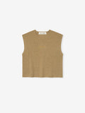 Womens Signature Rib Knit Cropped Top