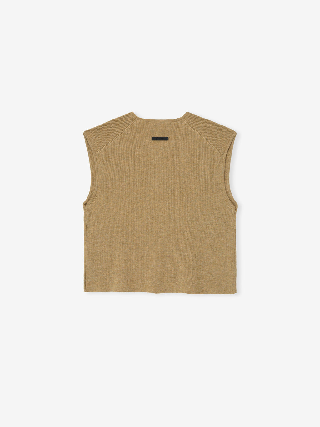 Womens Signature Rib Knit Cropped Top