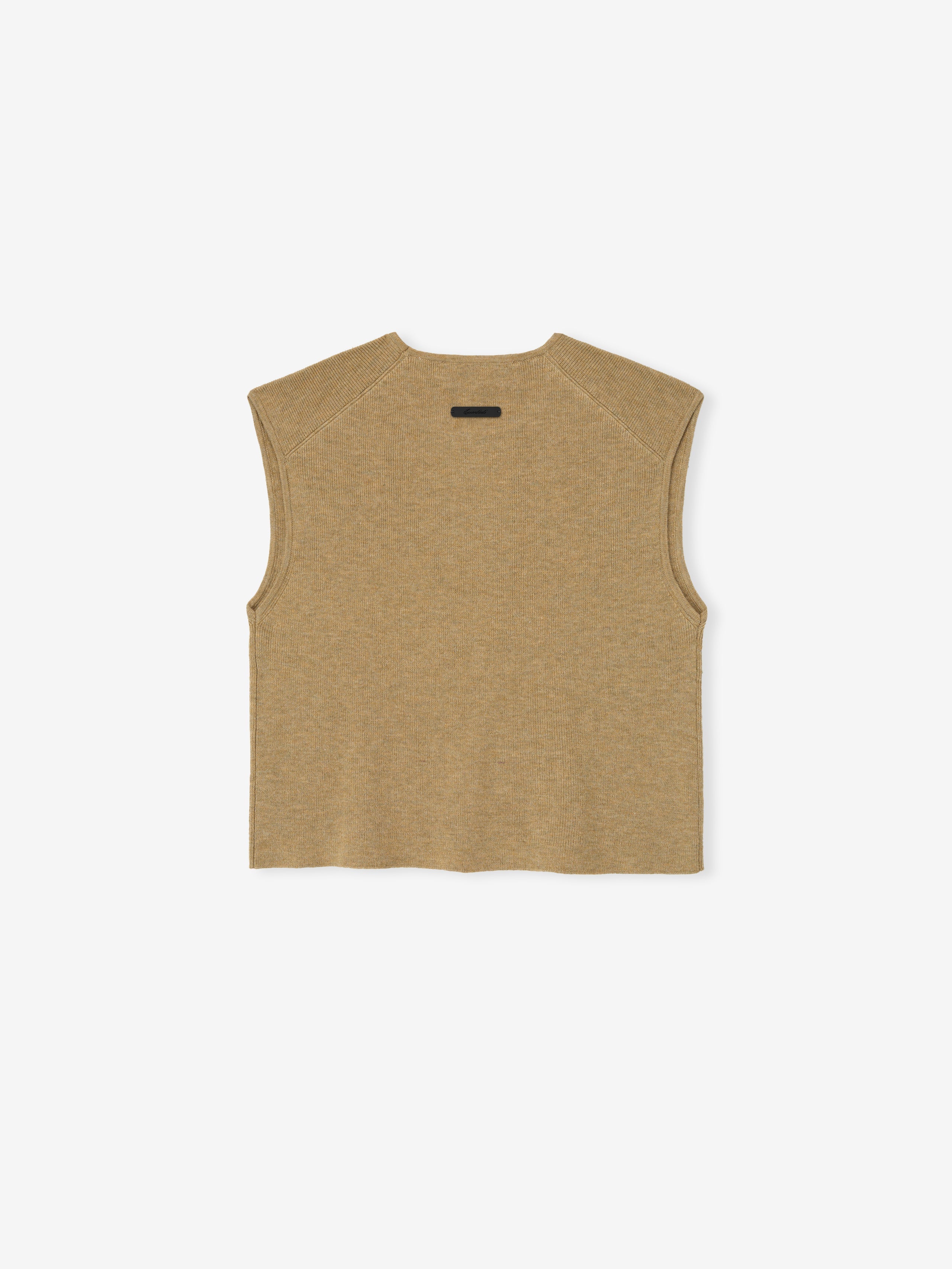 Womens Signature Rib Knit Cropped Top