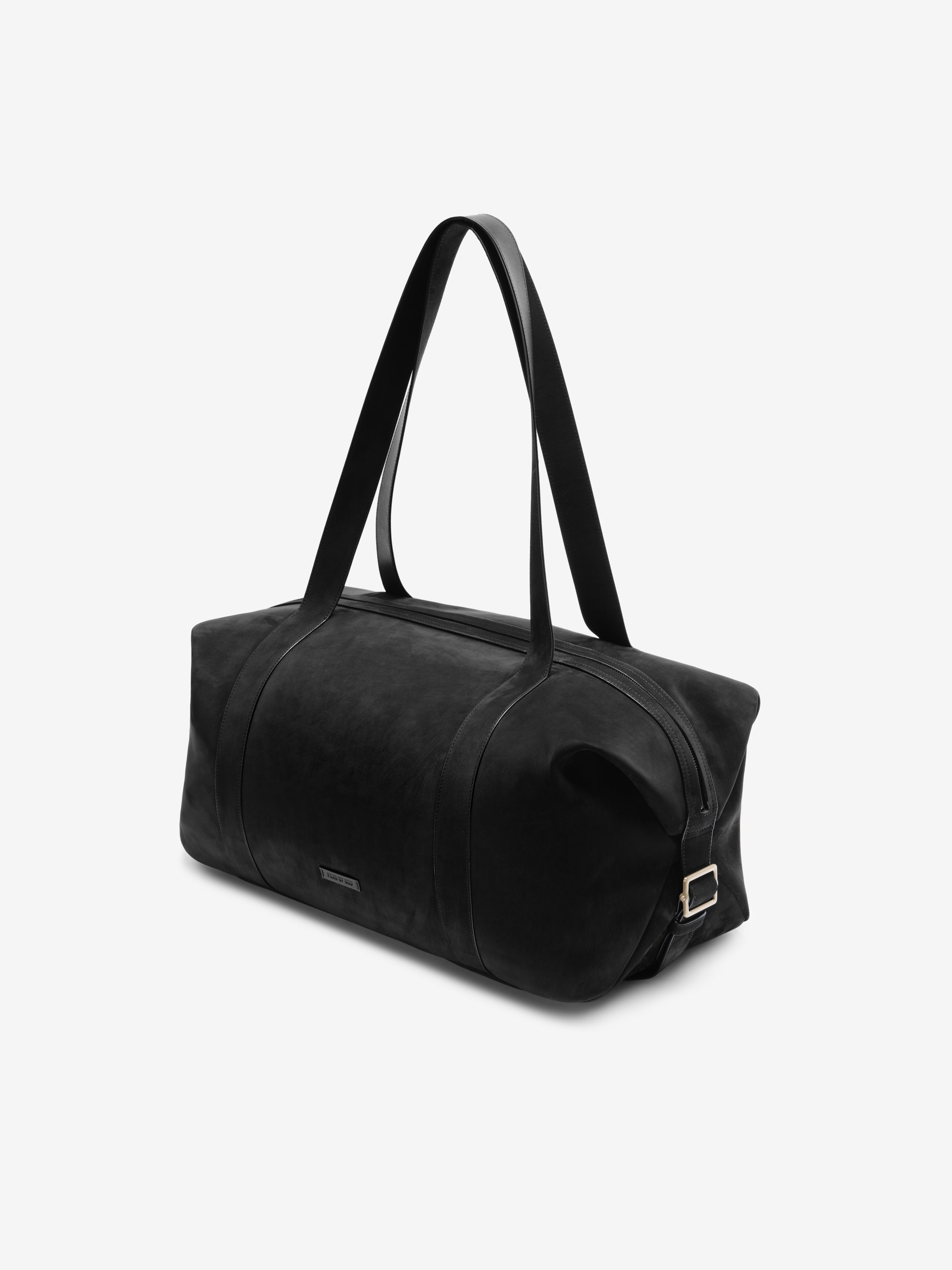 Large Leather Belted Duffle