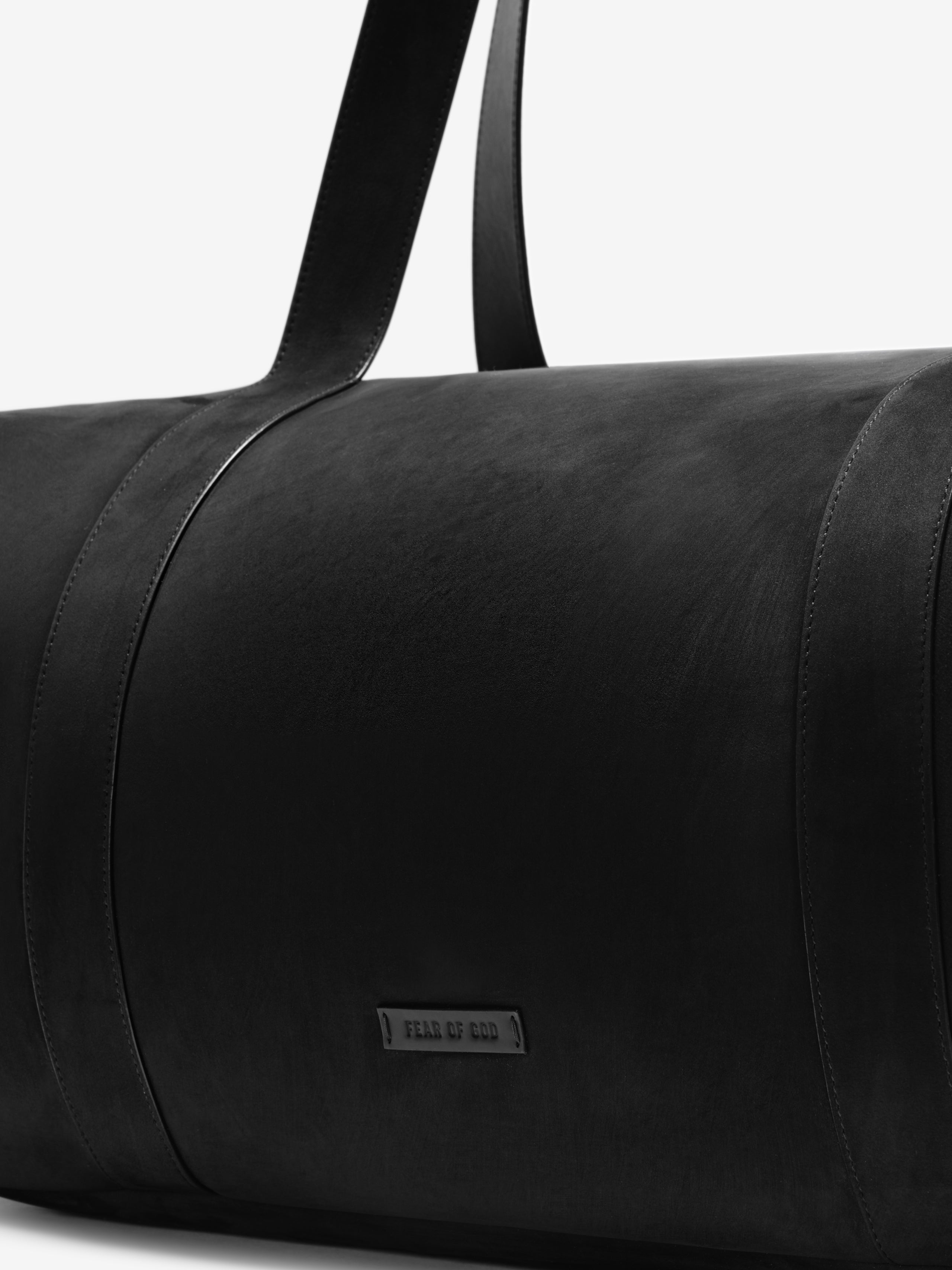 Large Leather Belted Duffle