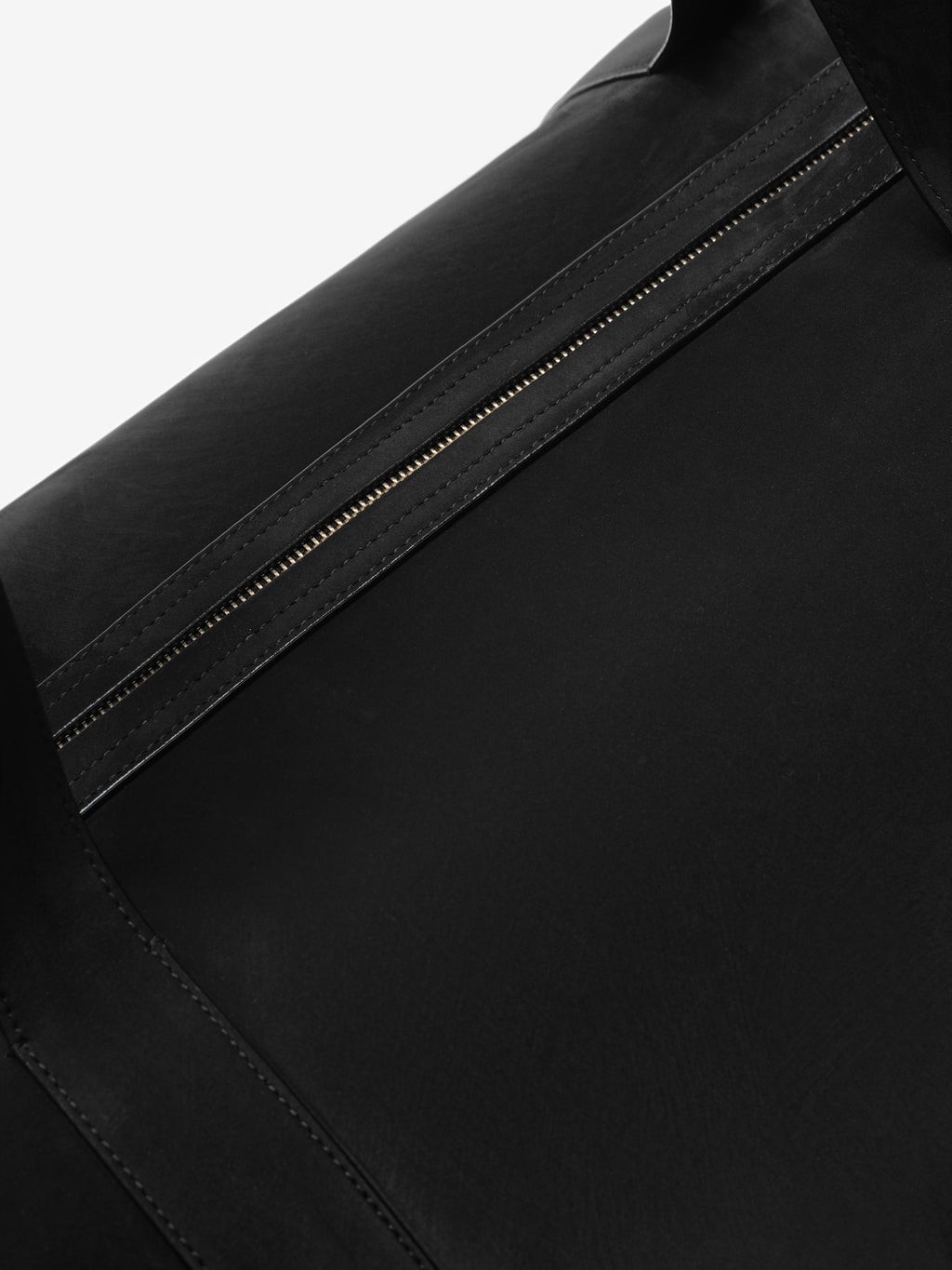 Large Leather Belted Duffle