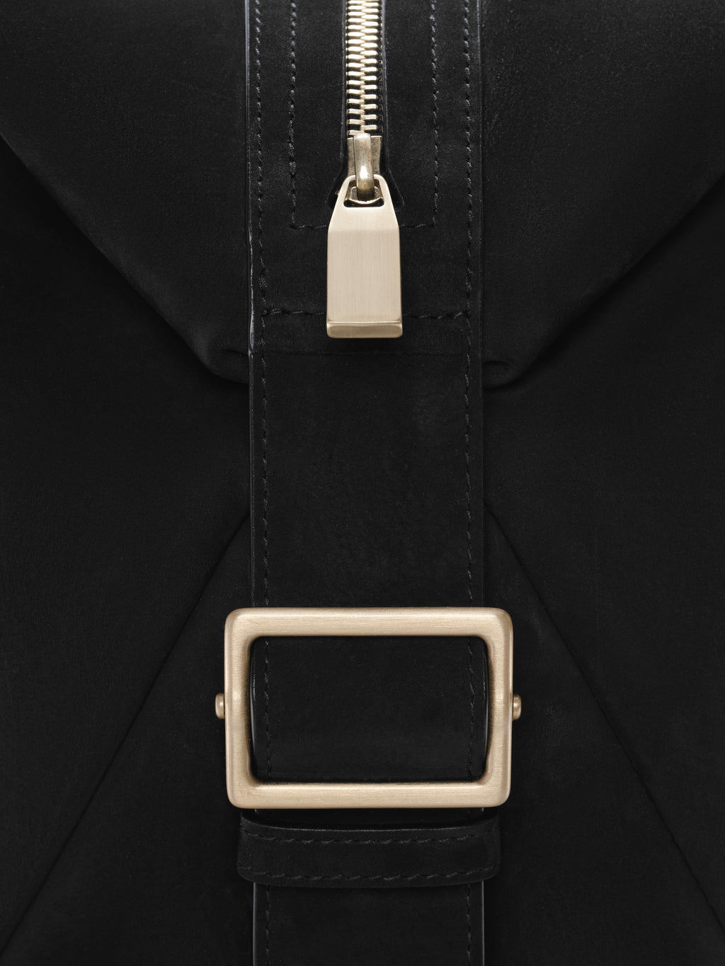 Small Leather Belted Duffle
