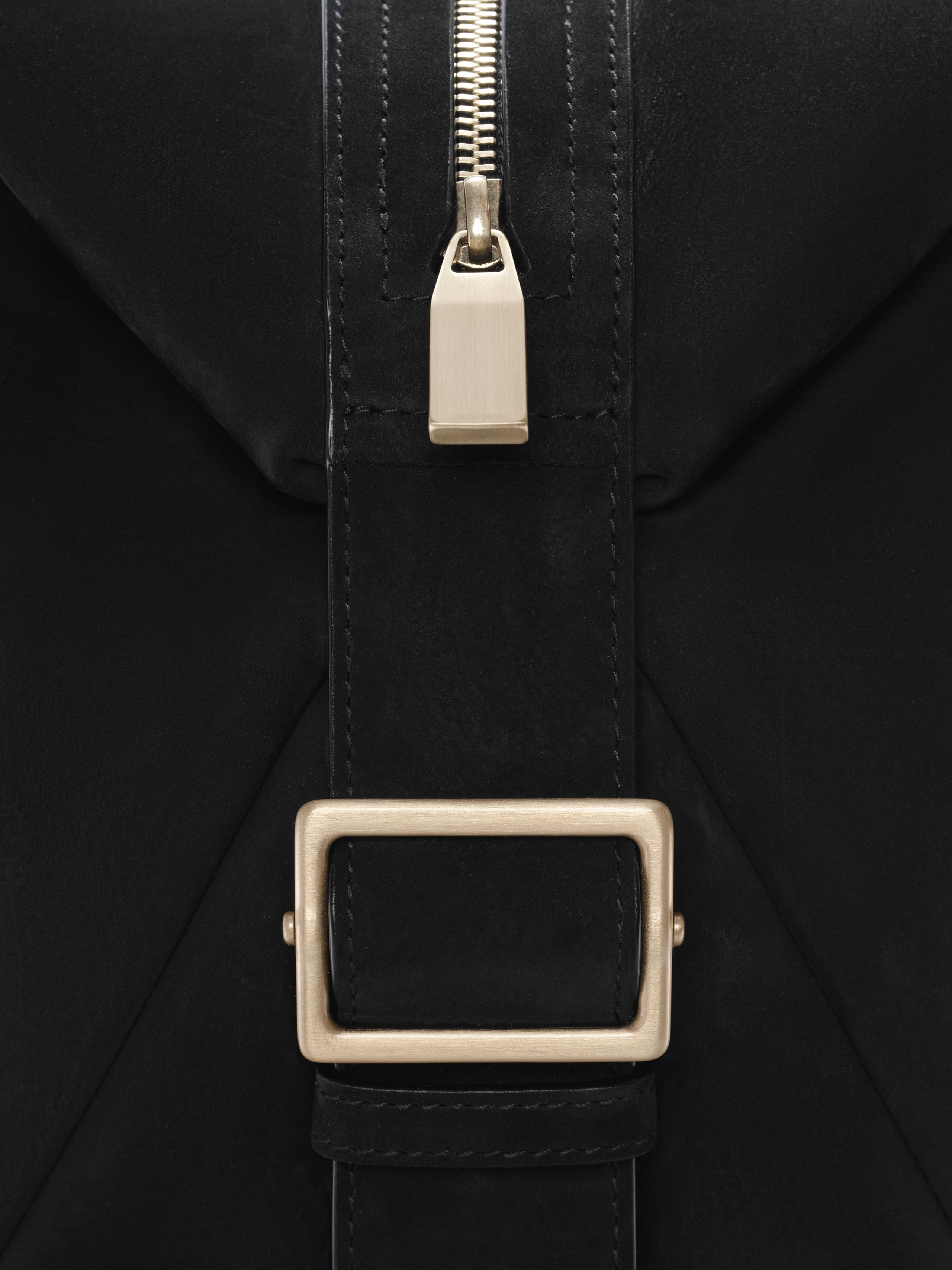 Small Leather Belted Duffle