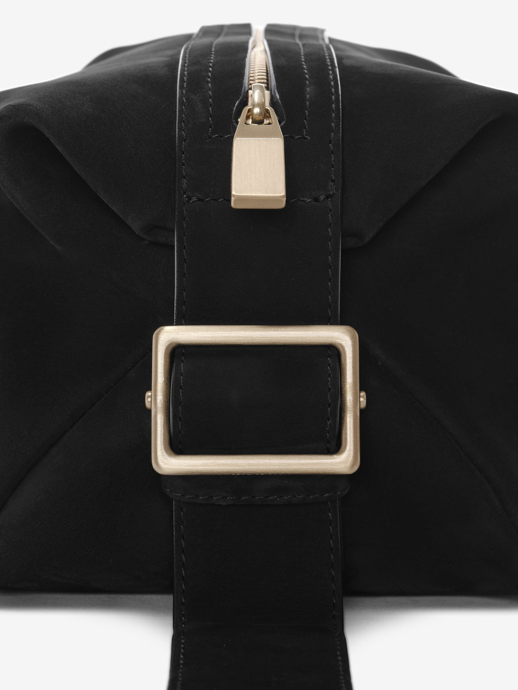 Nubuck Leather Belted Pouch