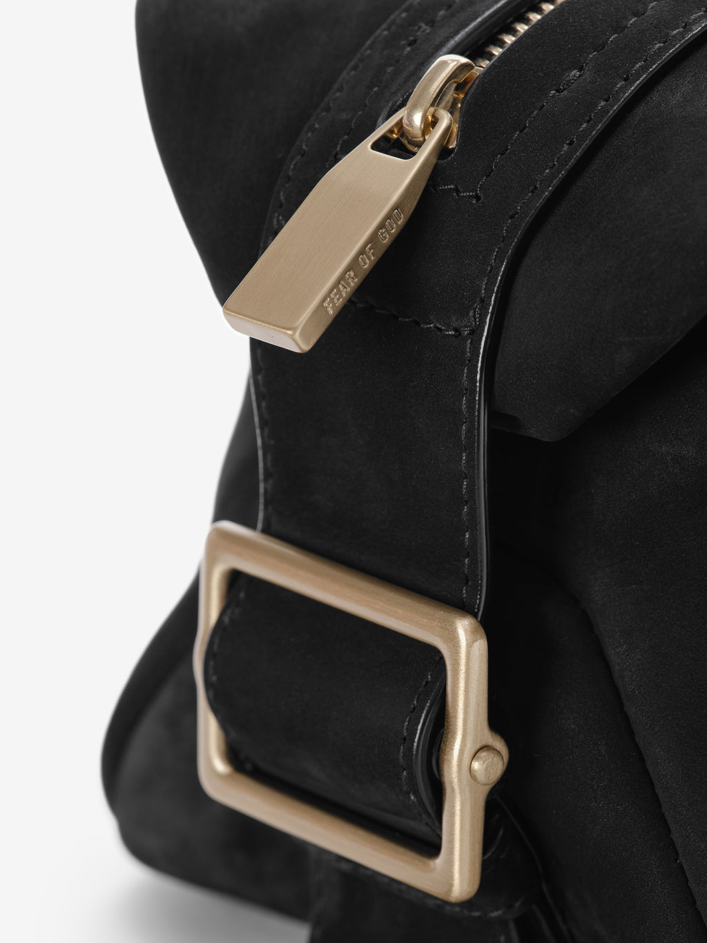 Nubuck Leather Belted Pouch