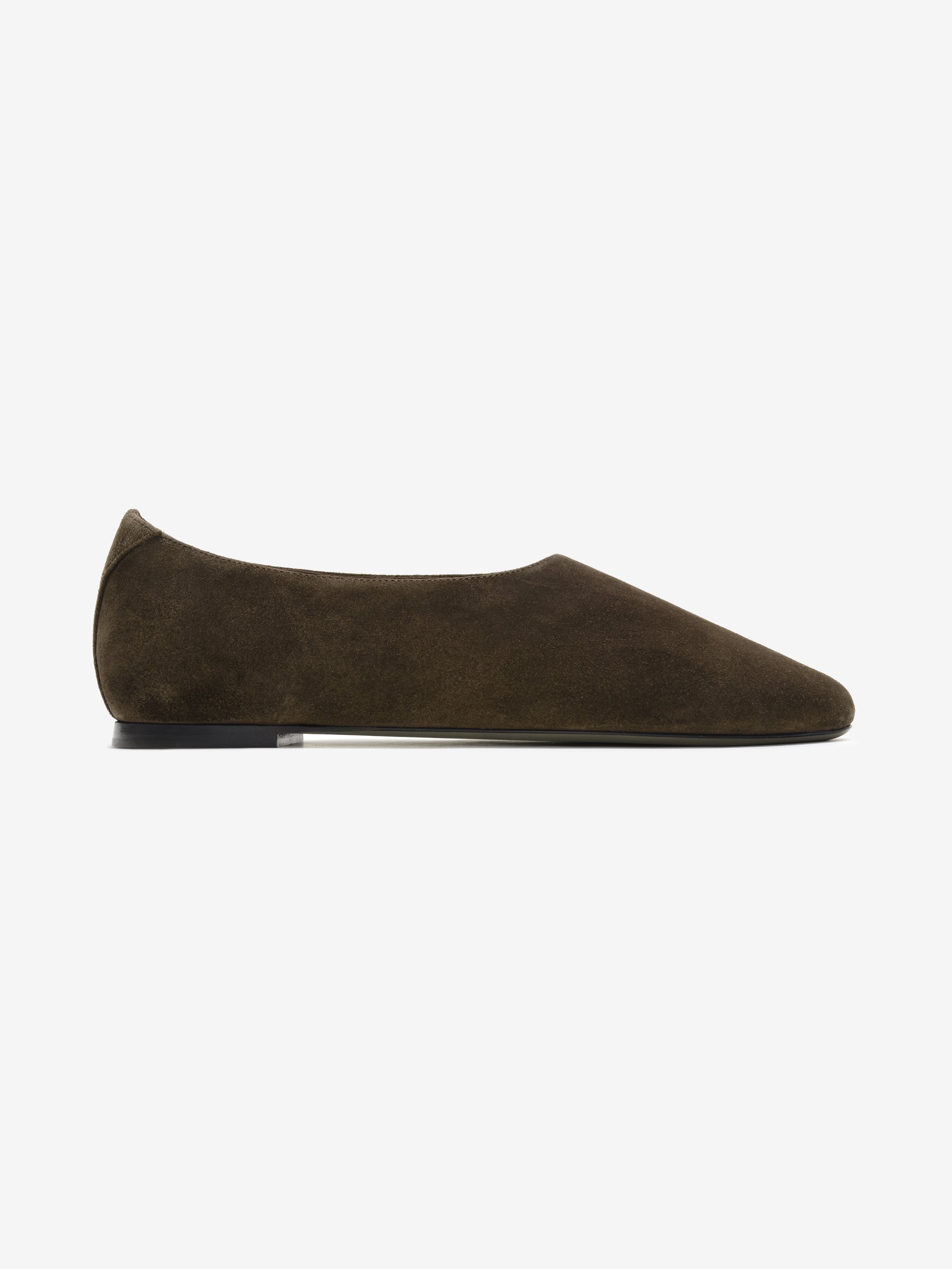 Womens Suede Ballerina