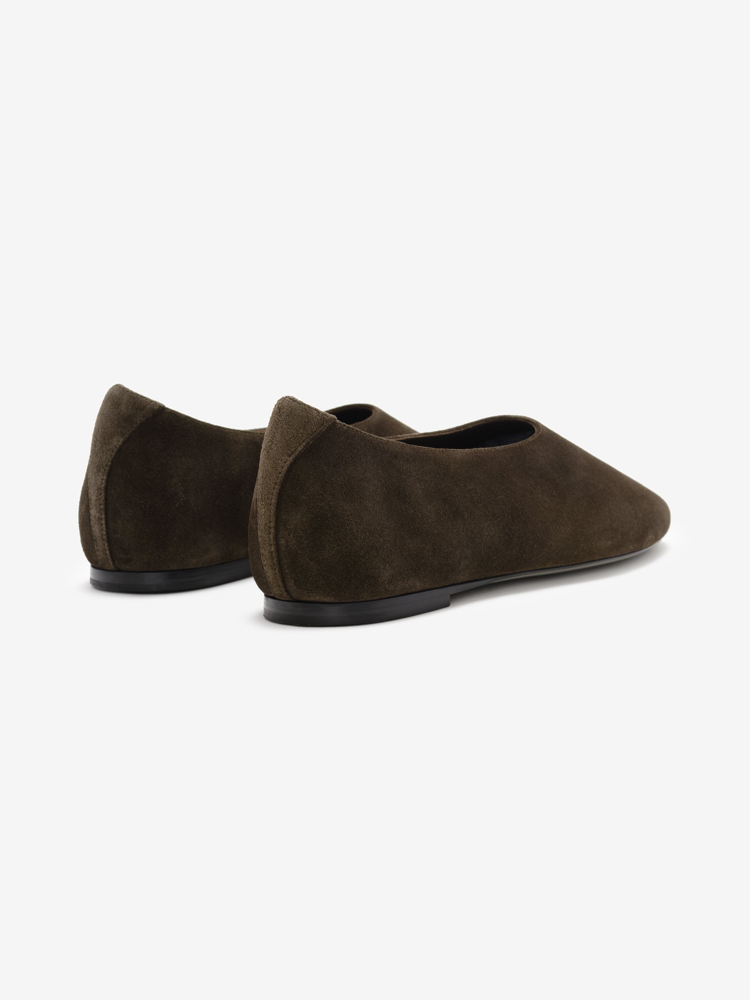 Womens Suede Ballerina