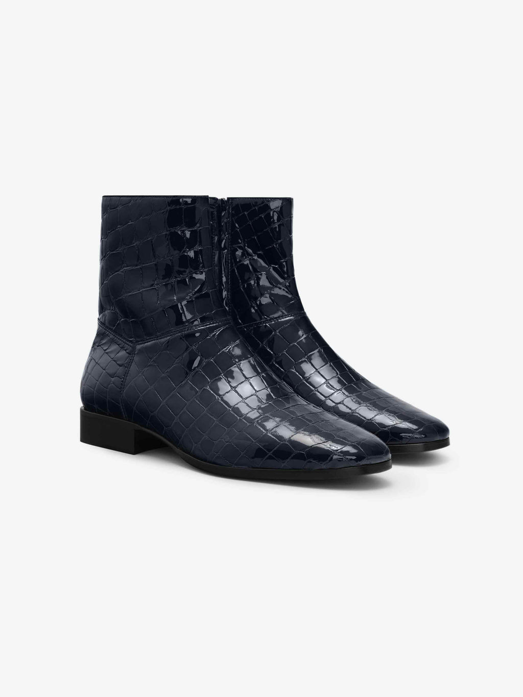 Croc Printed Ankle Boot
