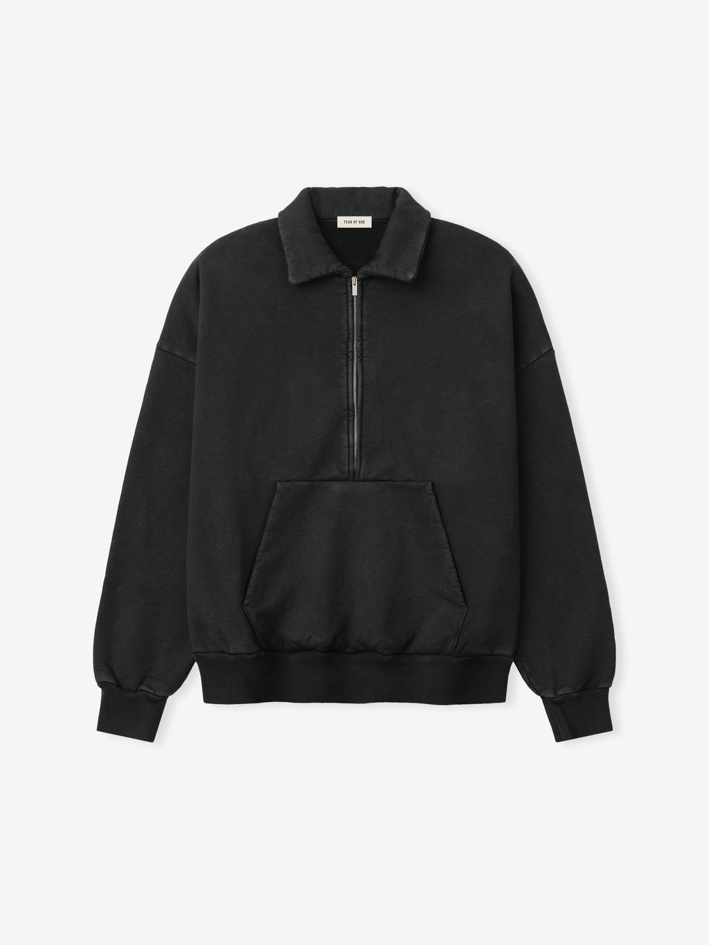 Sunfaded Half Zip Polo Sweatshirt