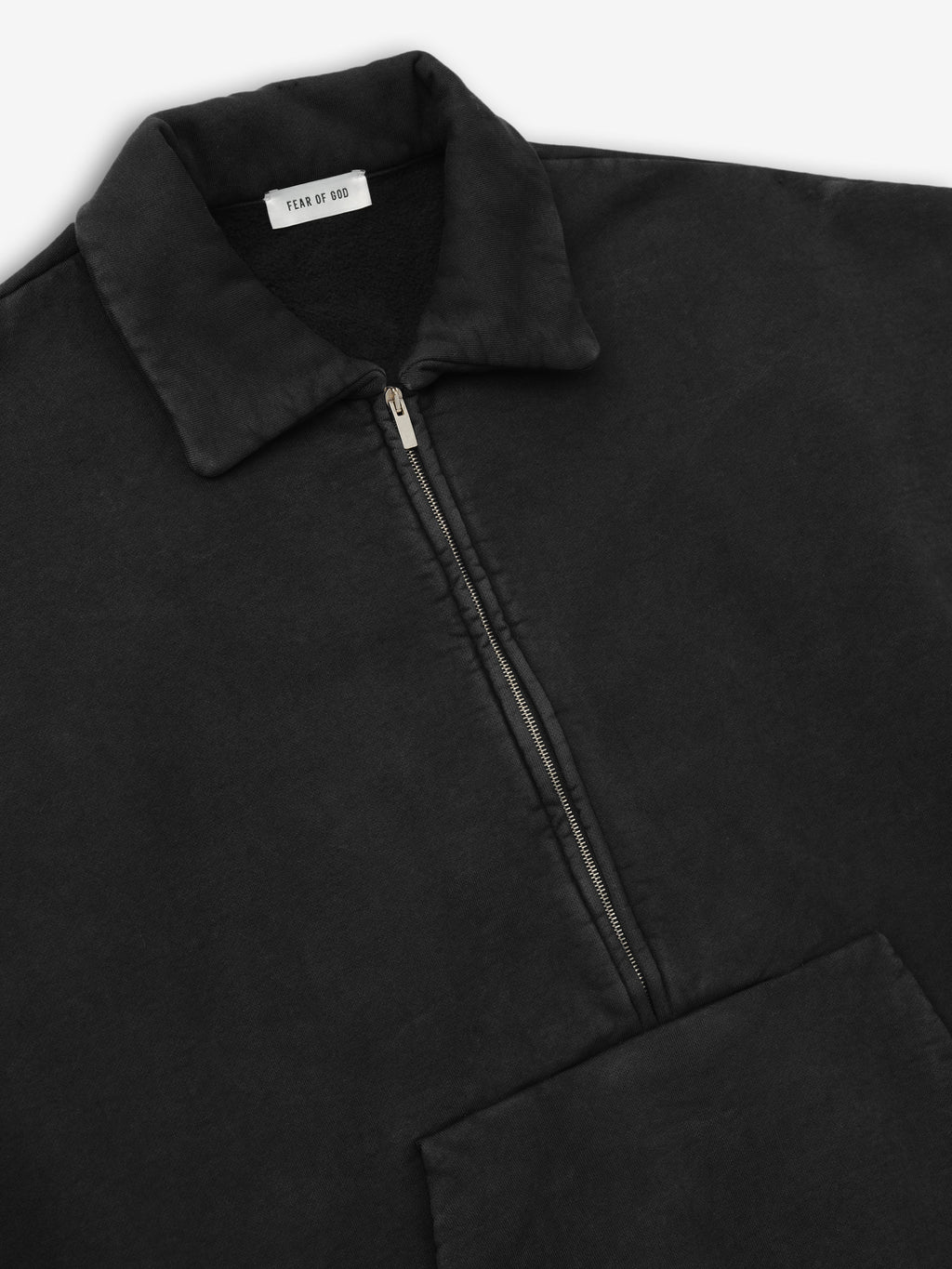 Sunfaded Half Zip Polo Sweatshirt