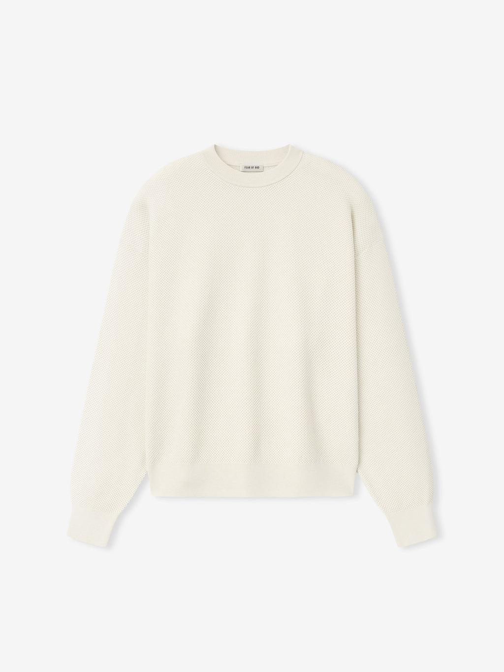 Wool Cotton Sport Mesh Knit Sweater