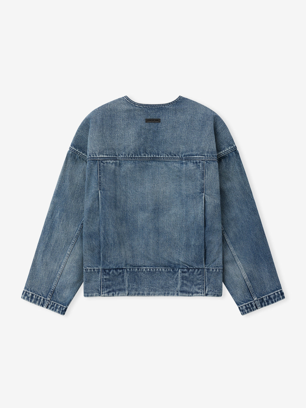 Denim Lapelless Jacket