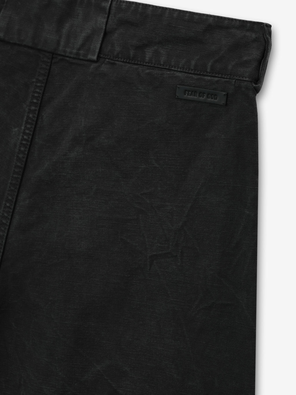 Washed Canvas Utility Shorts