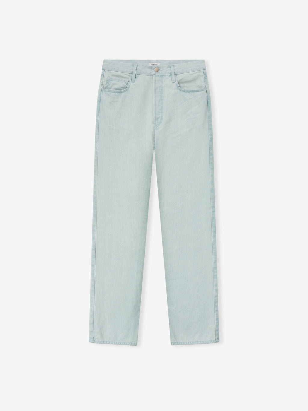 Bleach Washed Denim Straight 5 Pocket