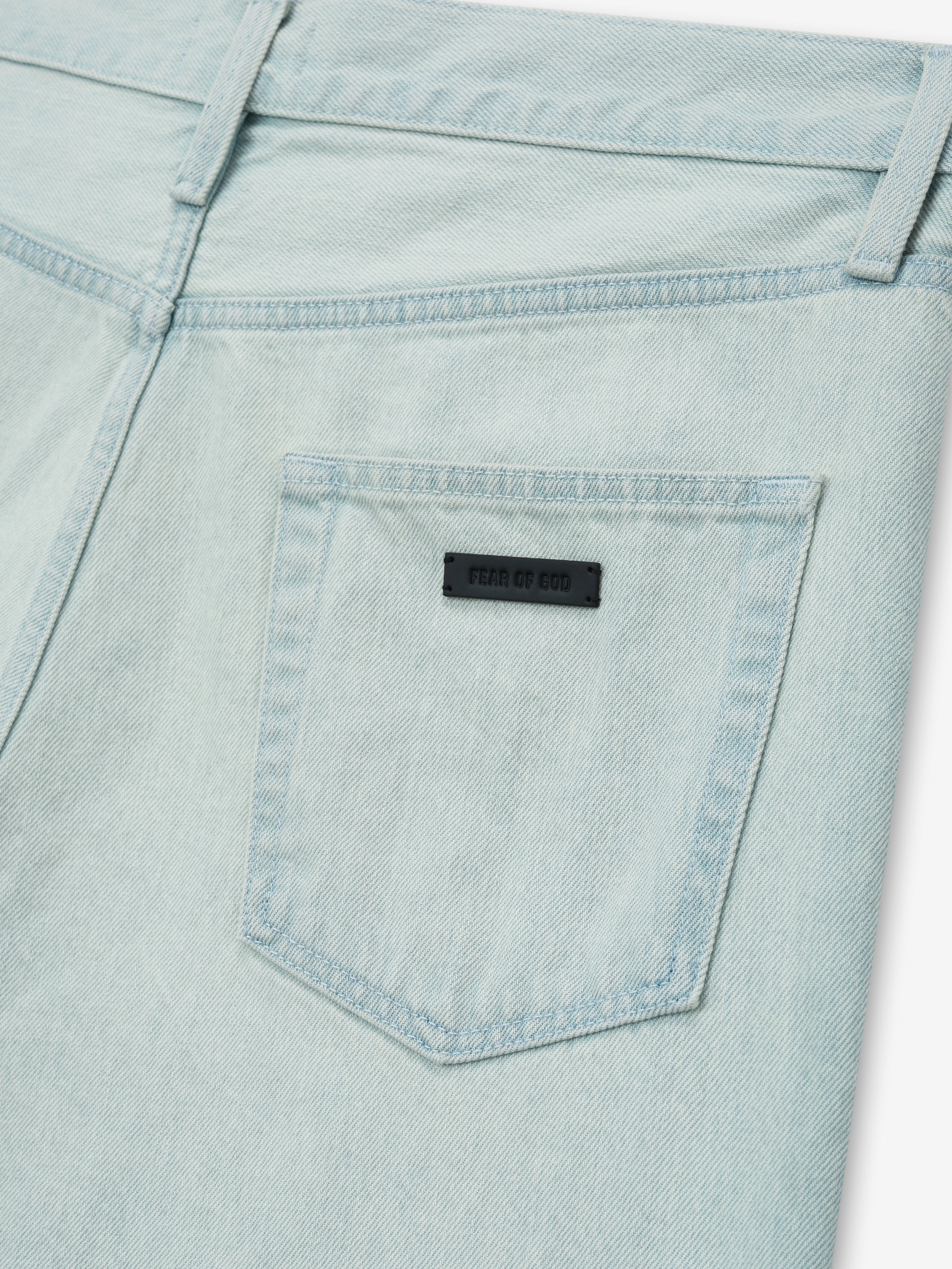 Bleach Washed Denim Straight 5 Pocket