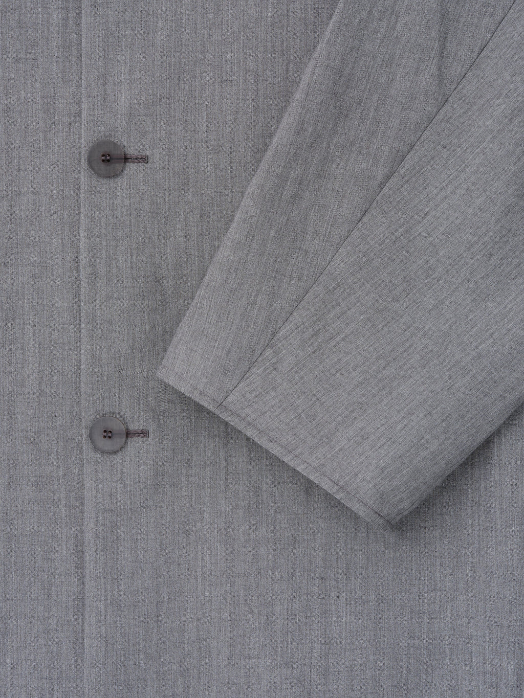 Wool Linen Collarless Sport Jacket