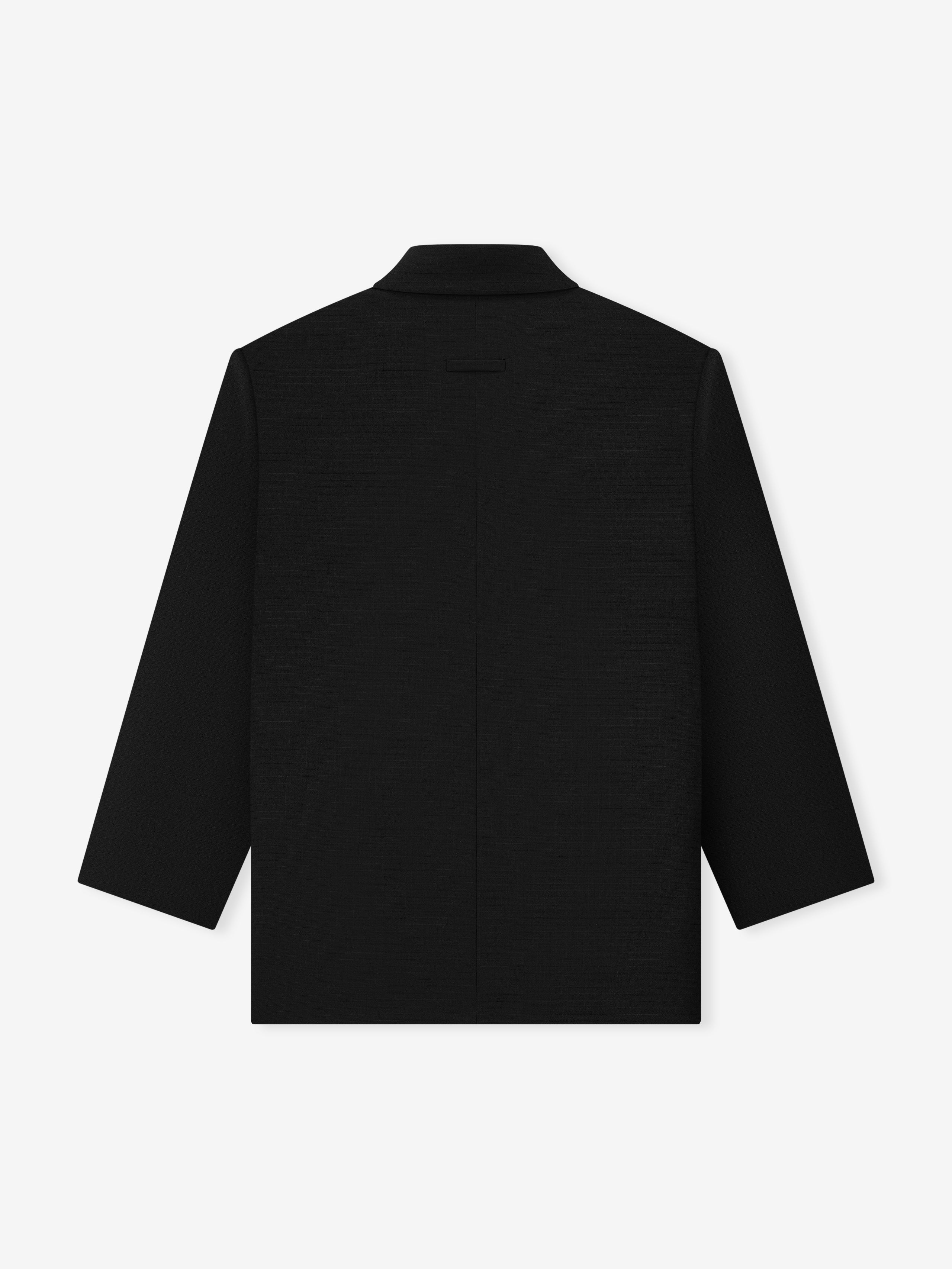 Wool Ripstop Relaxed Long Jacket