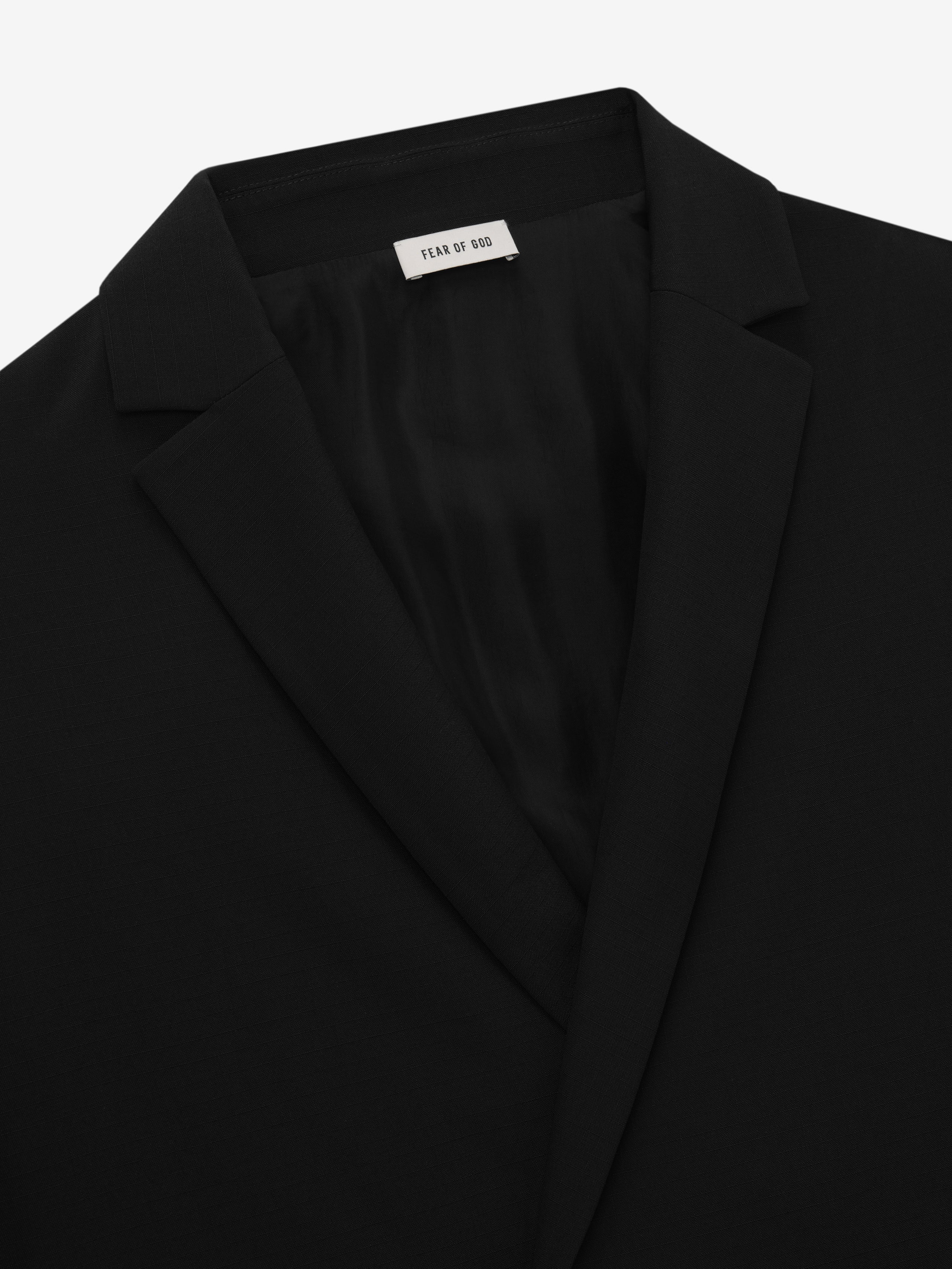 Wool Ripstop Relaxed Long Jacket