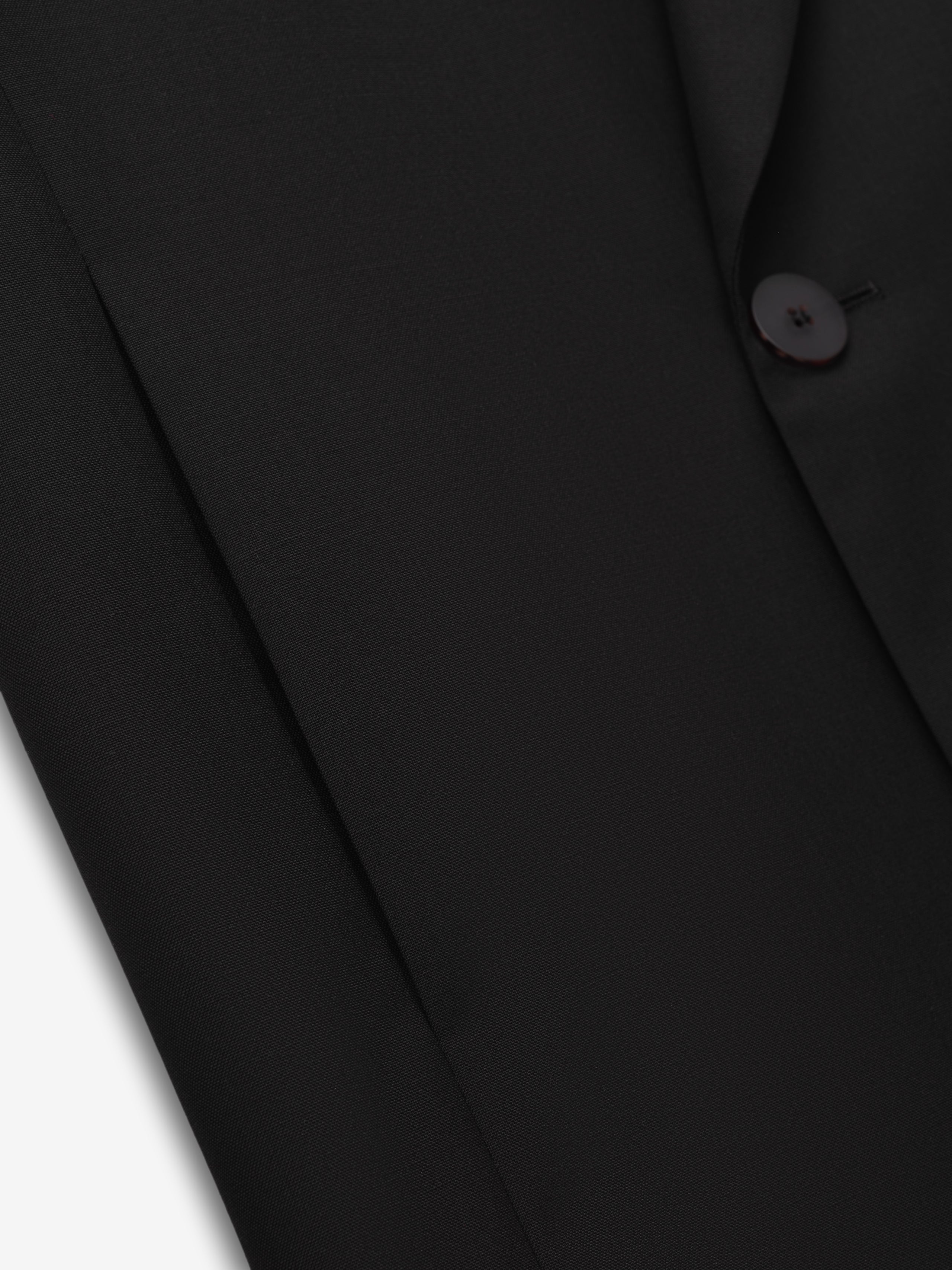 Double-Breasted Wool Poplin Shawl Collar Jacket
