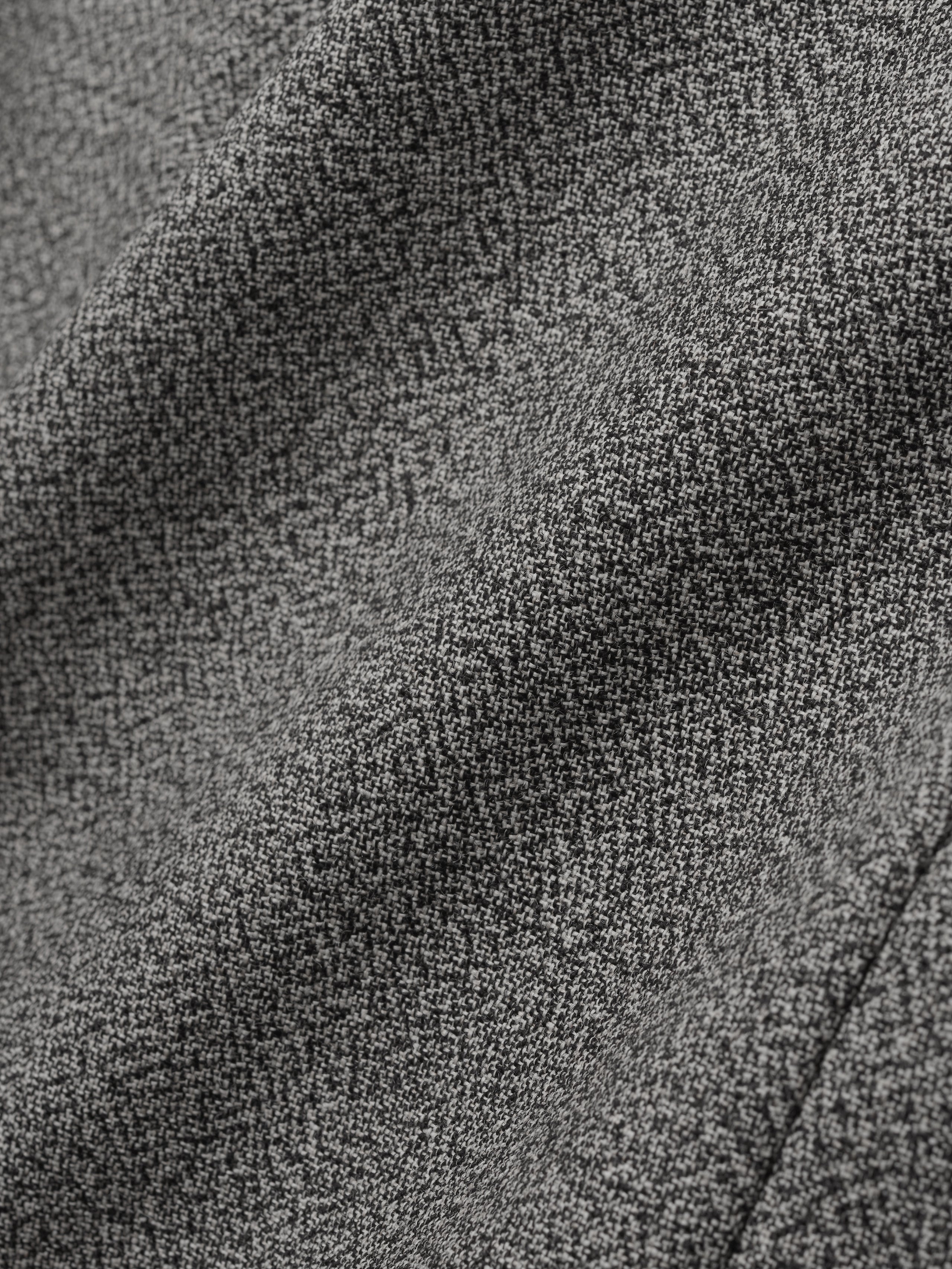 Mouline Wool Relaxed Lapelless Jacket