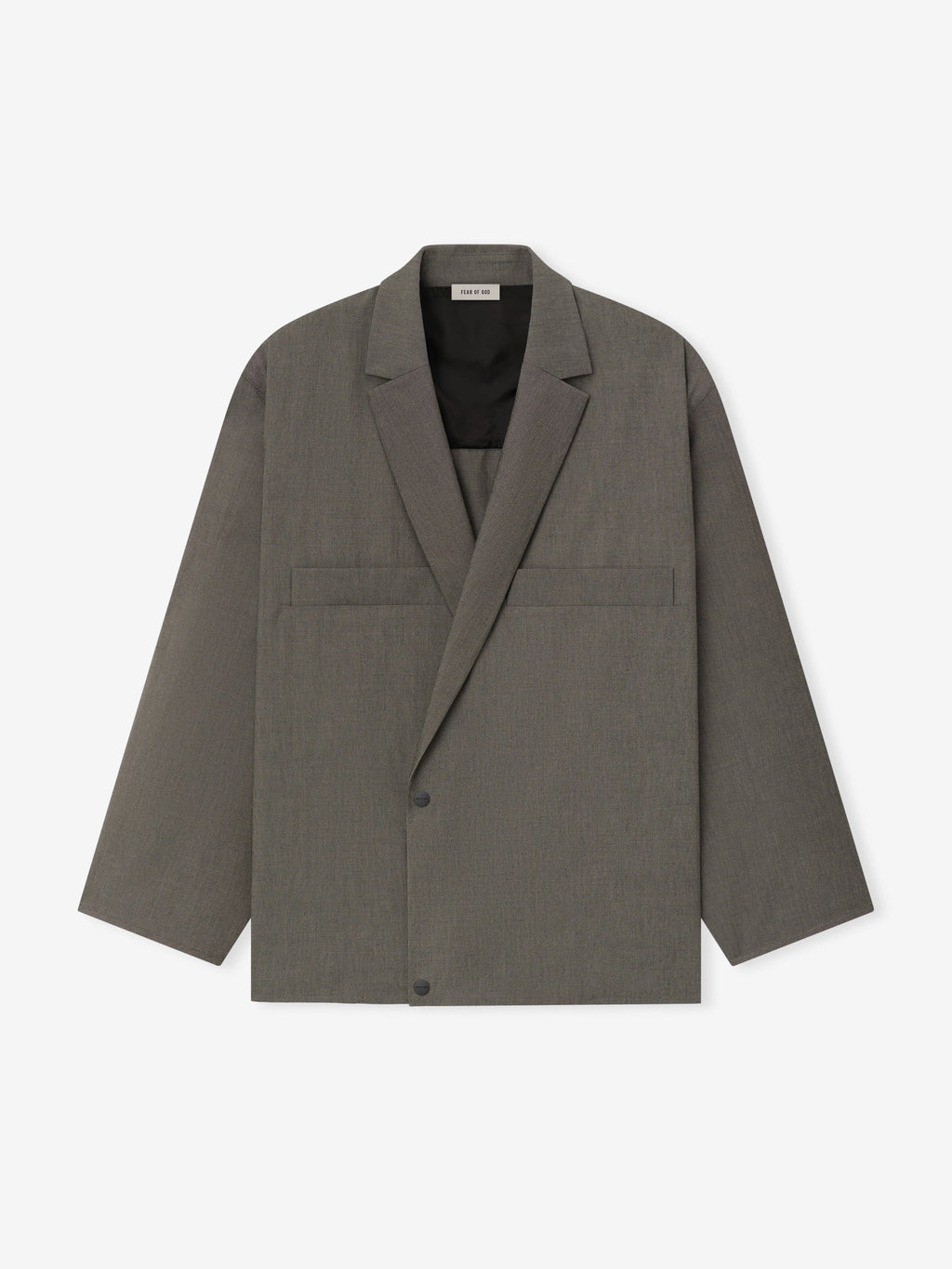 Cotton Wool Oxford Shirt Jacket