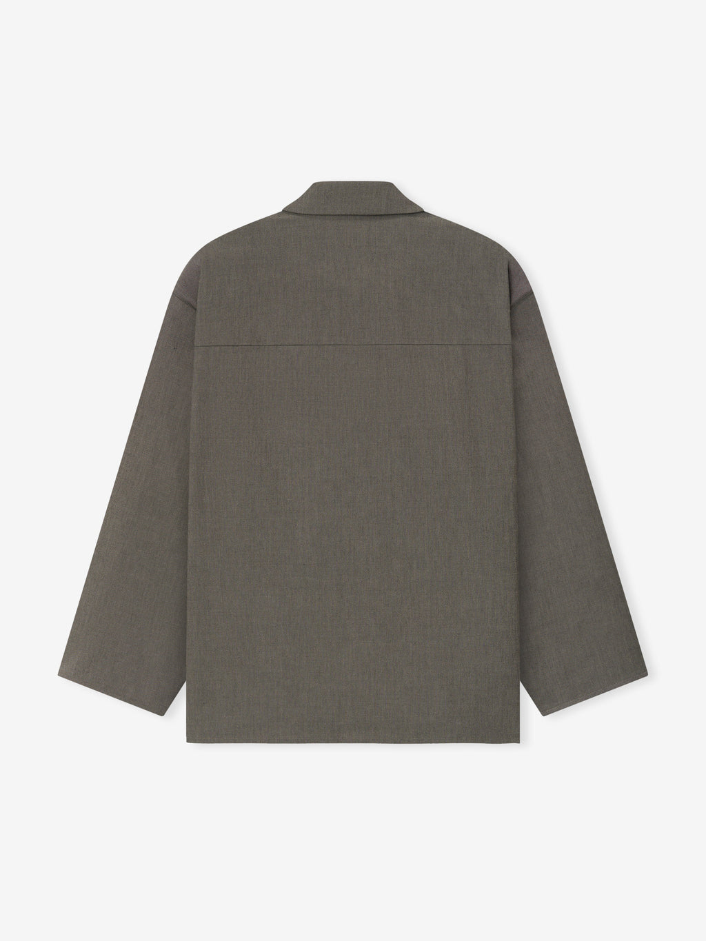 Cotton Wool Oxford Shirt Jacket