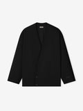 Easy Care Wool Relaxed Lapelless Jacket