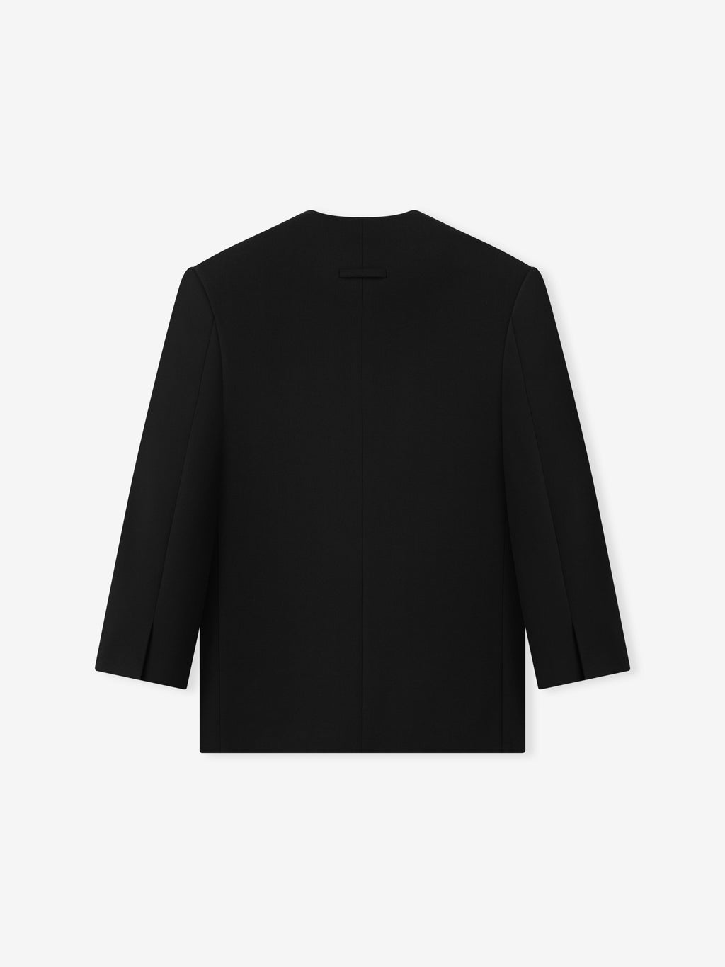 Double Weave Wool Crewneck Jacket