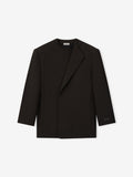Double Weave Wool Crewneck Jacket