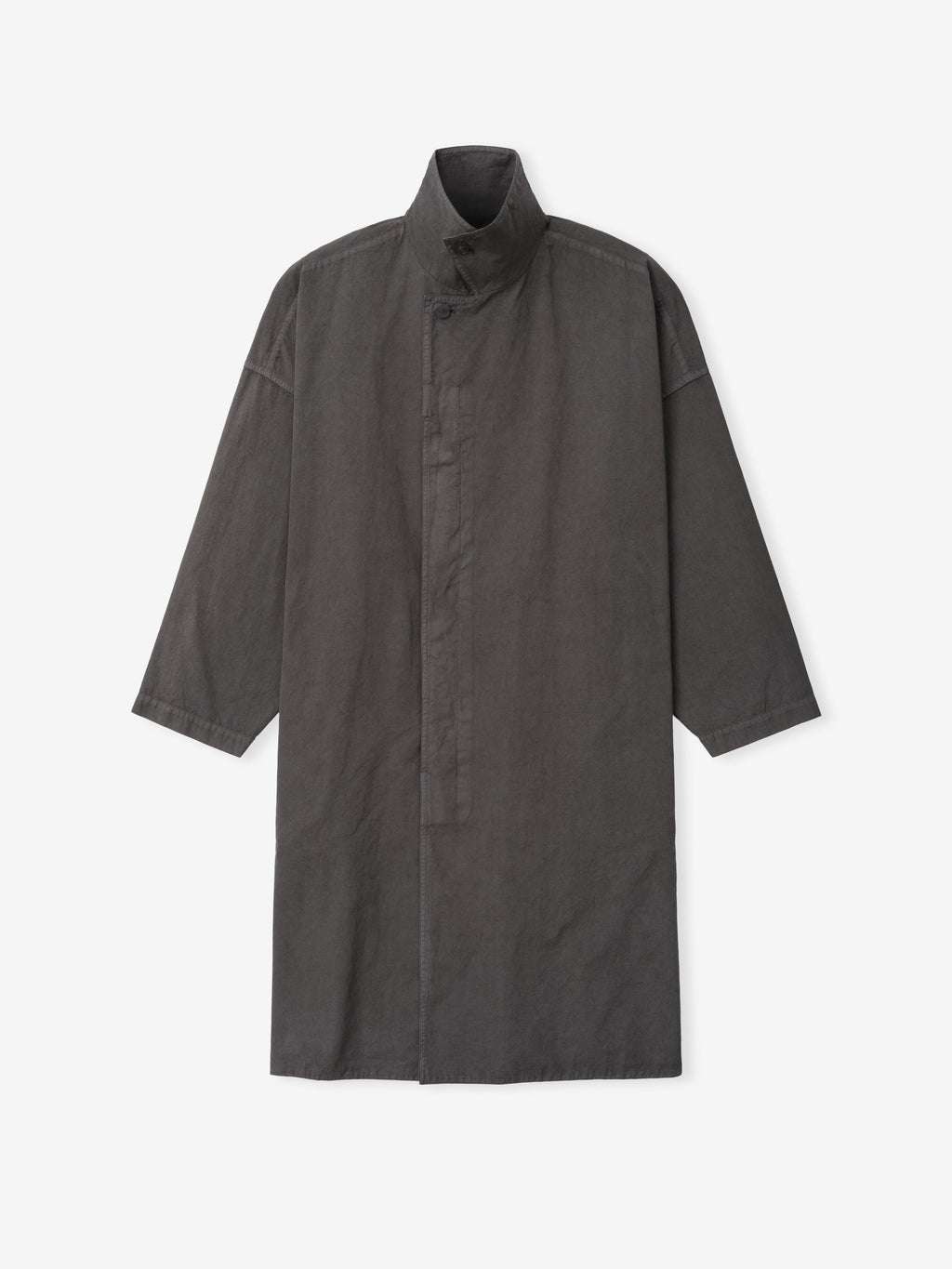 Garment-Dyed Cropped Sleeve Car Coat