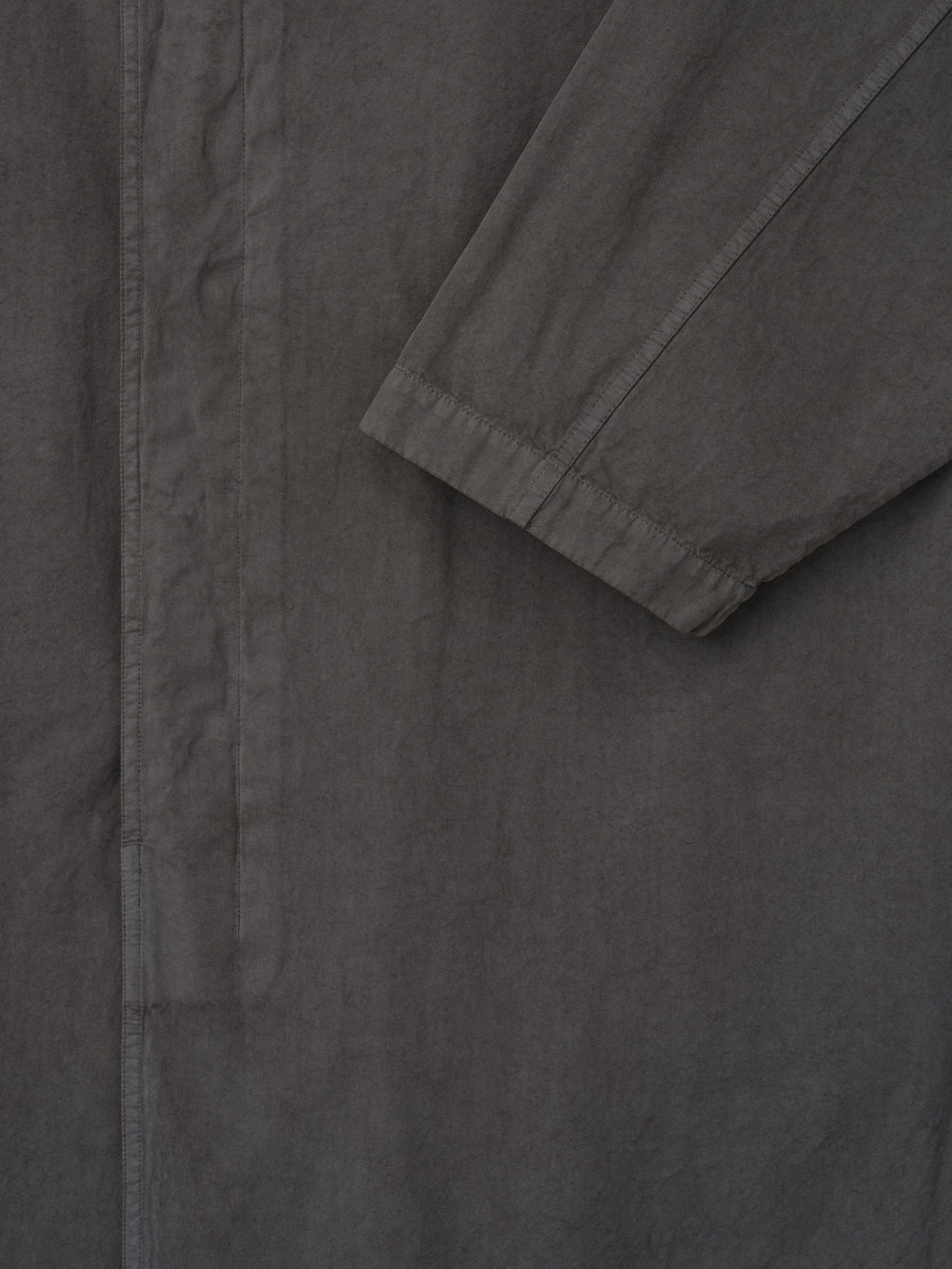 Garment-Dyed Cropped Sleeve Car Coat