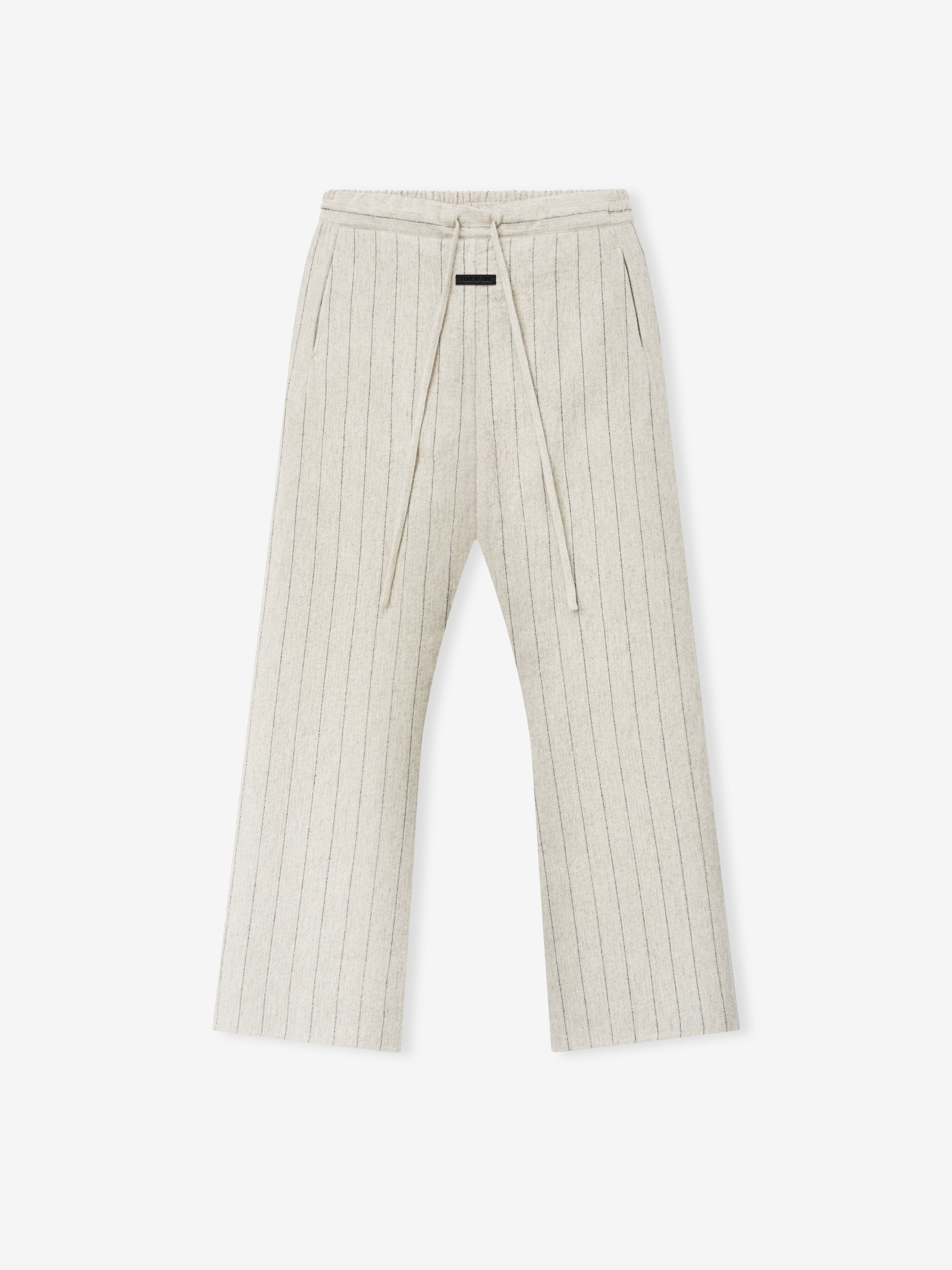 Double Face Wool Baseball Flared Pants