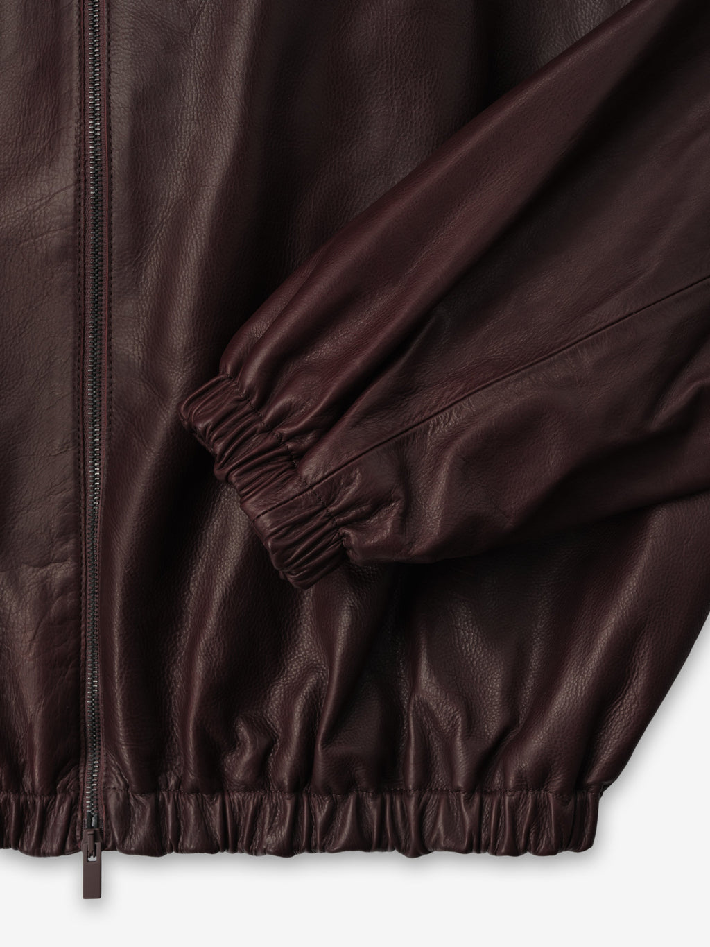 Womens Leather Track Jacket