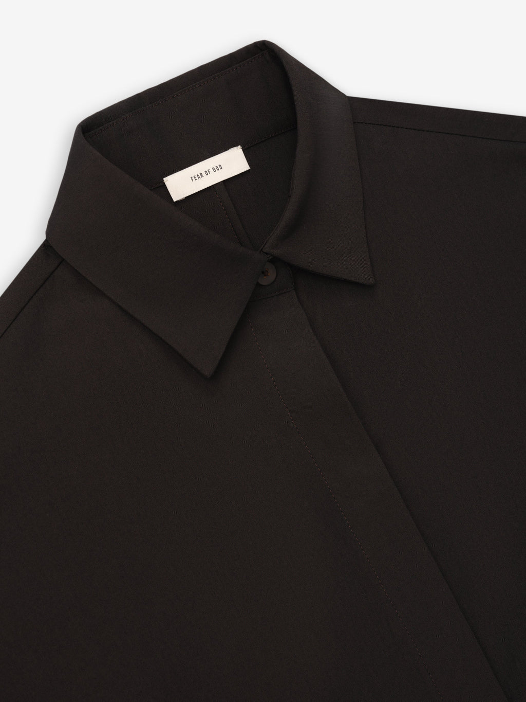 Womens Viscose Oxford Relaxed Shirt