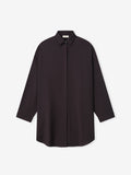 Womens Easy Care Wool Relaxed Shirt
