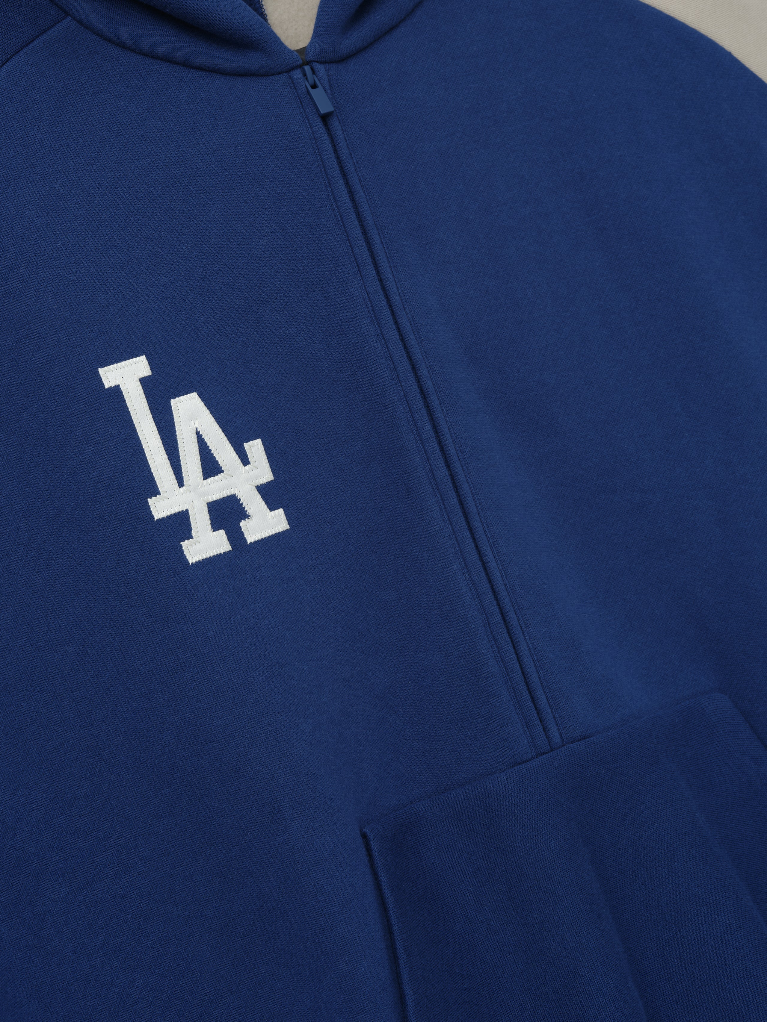 Dodgers Raglan Half Zip Sport Hoodie