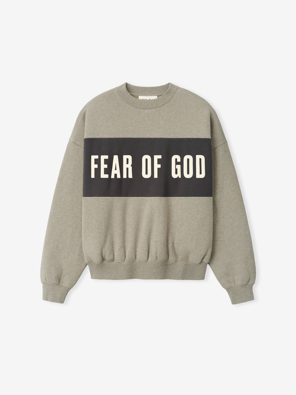 Cropped Relaxed Panelled Sweatshirt