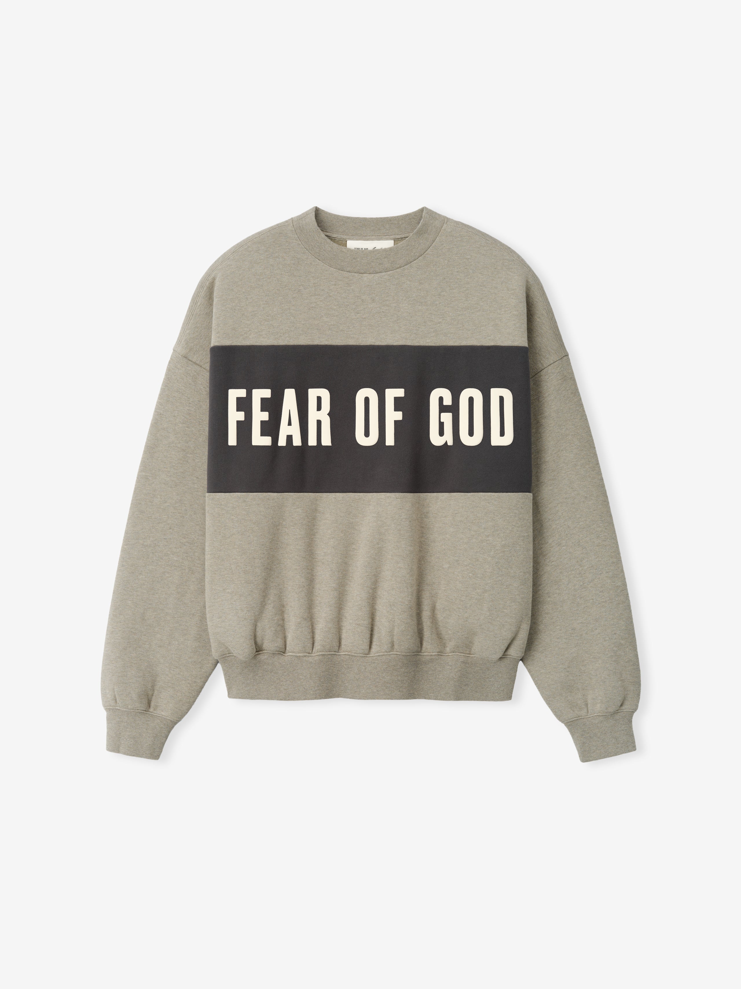 Cropped Relaxed Panelled Sweatshirt