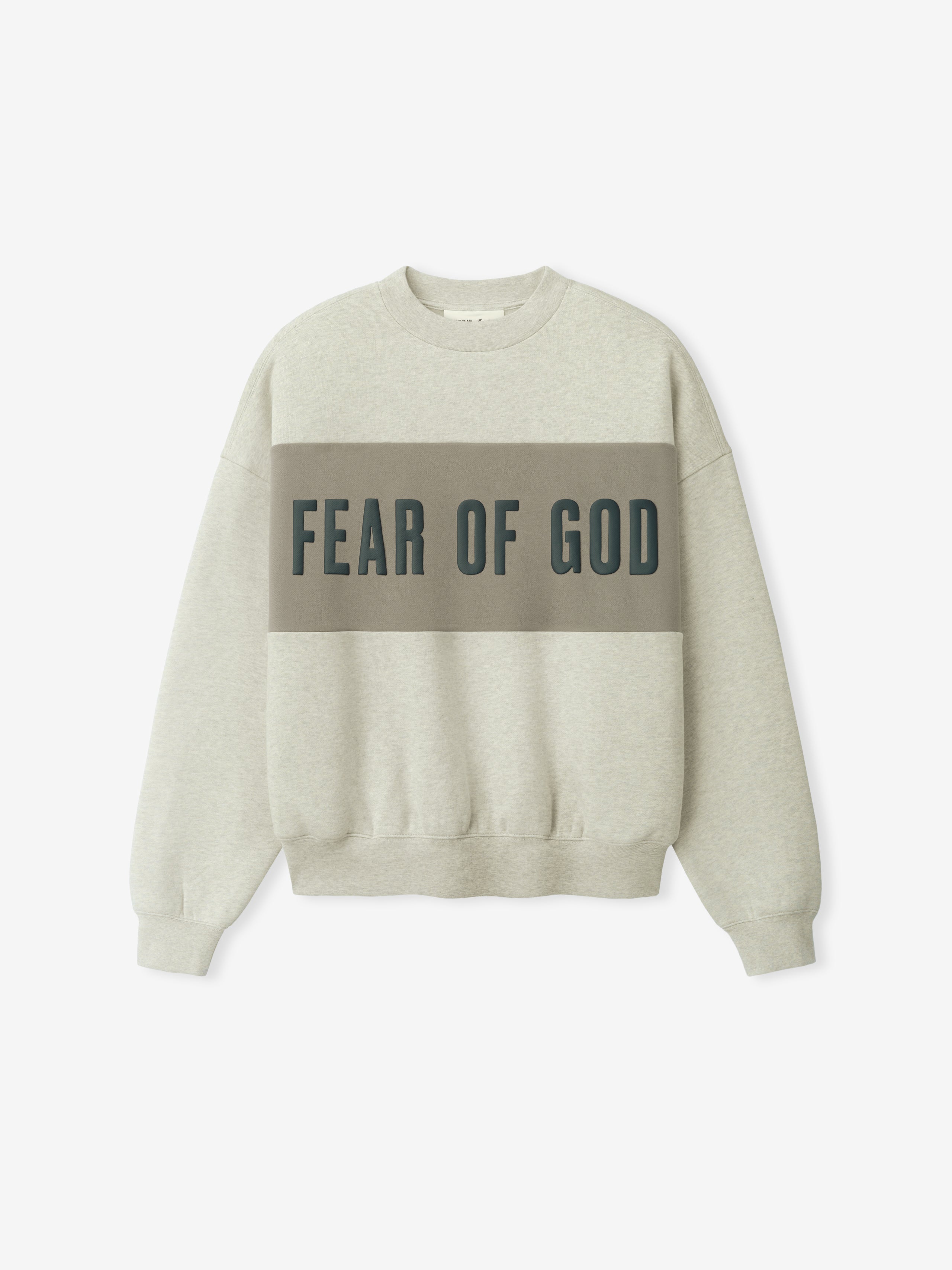 Cropped Relaxed Panelled Sweatshirt