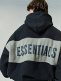 Cropped Relaxed Panelled Hoodie